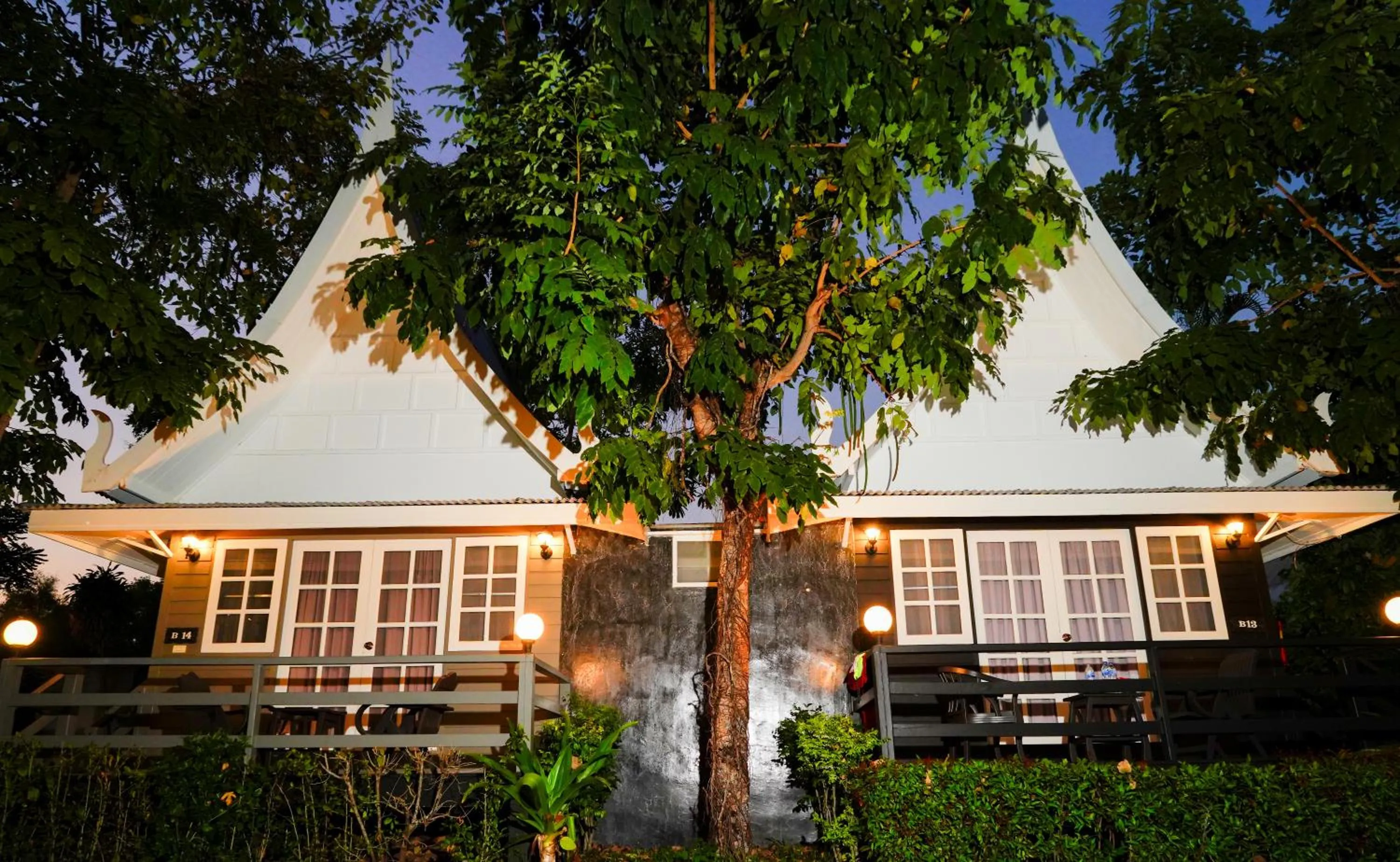 Property building in Luna Hut Resort