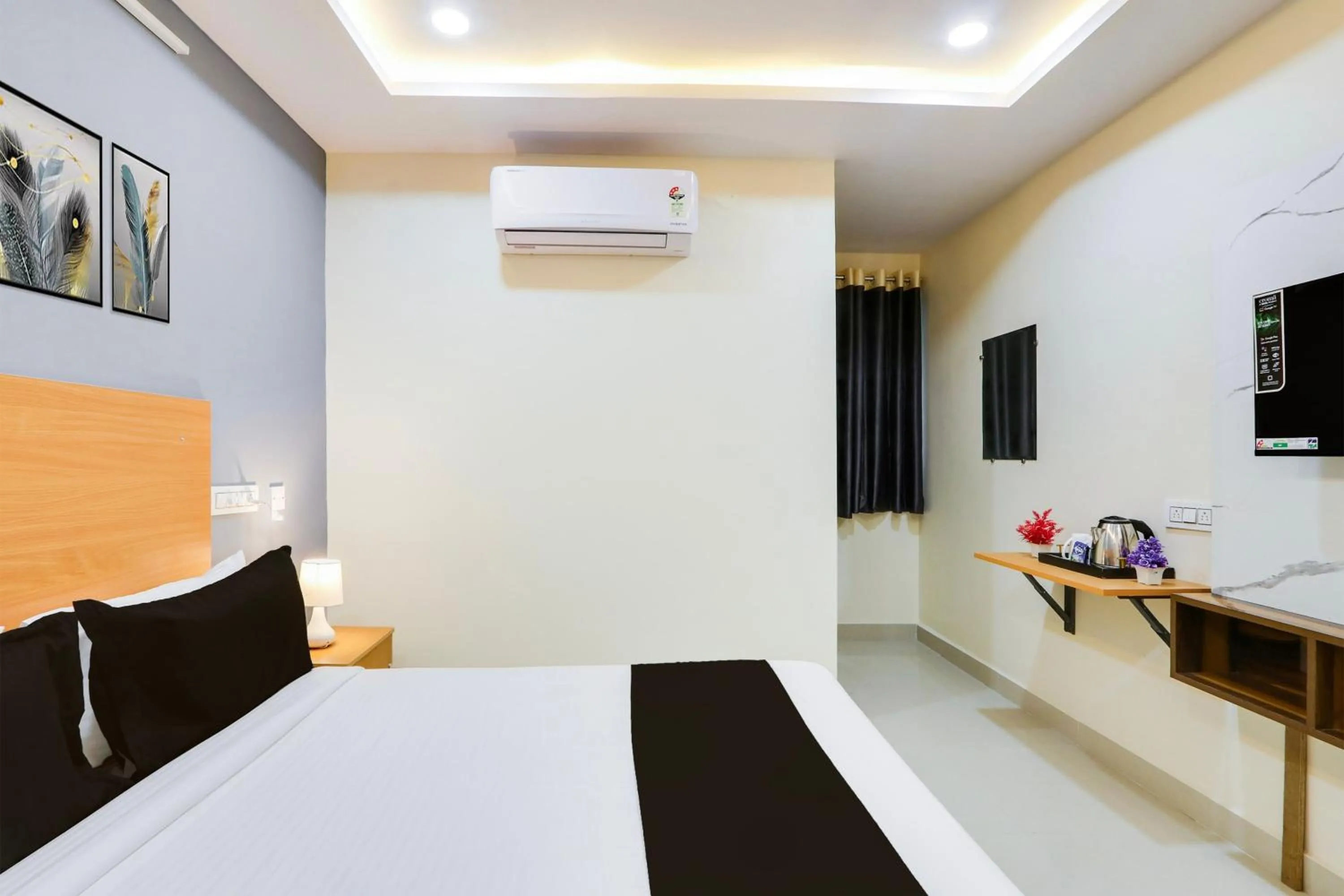 Bedroom, Bed in Super Townhouse Gachibowli Near Sky View