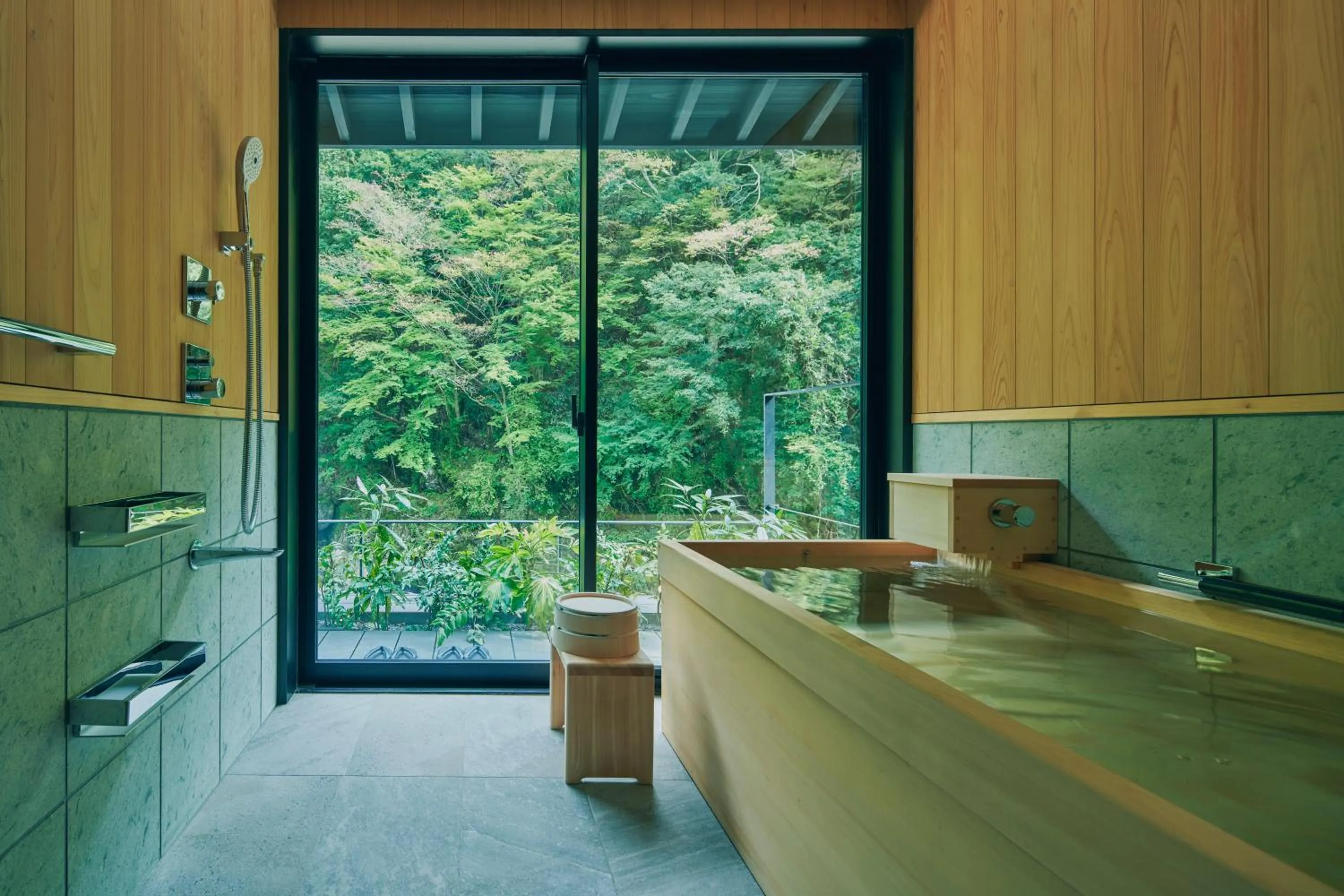 Bathroom in ESPACIO The Hakone Geihinkan Rin-Poh-Ki-Ryu