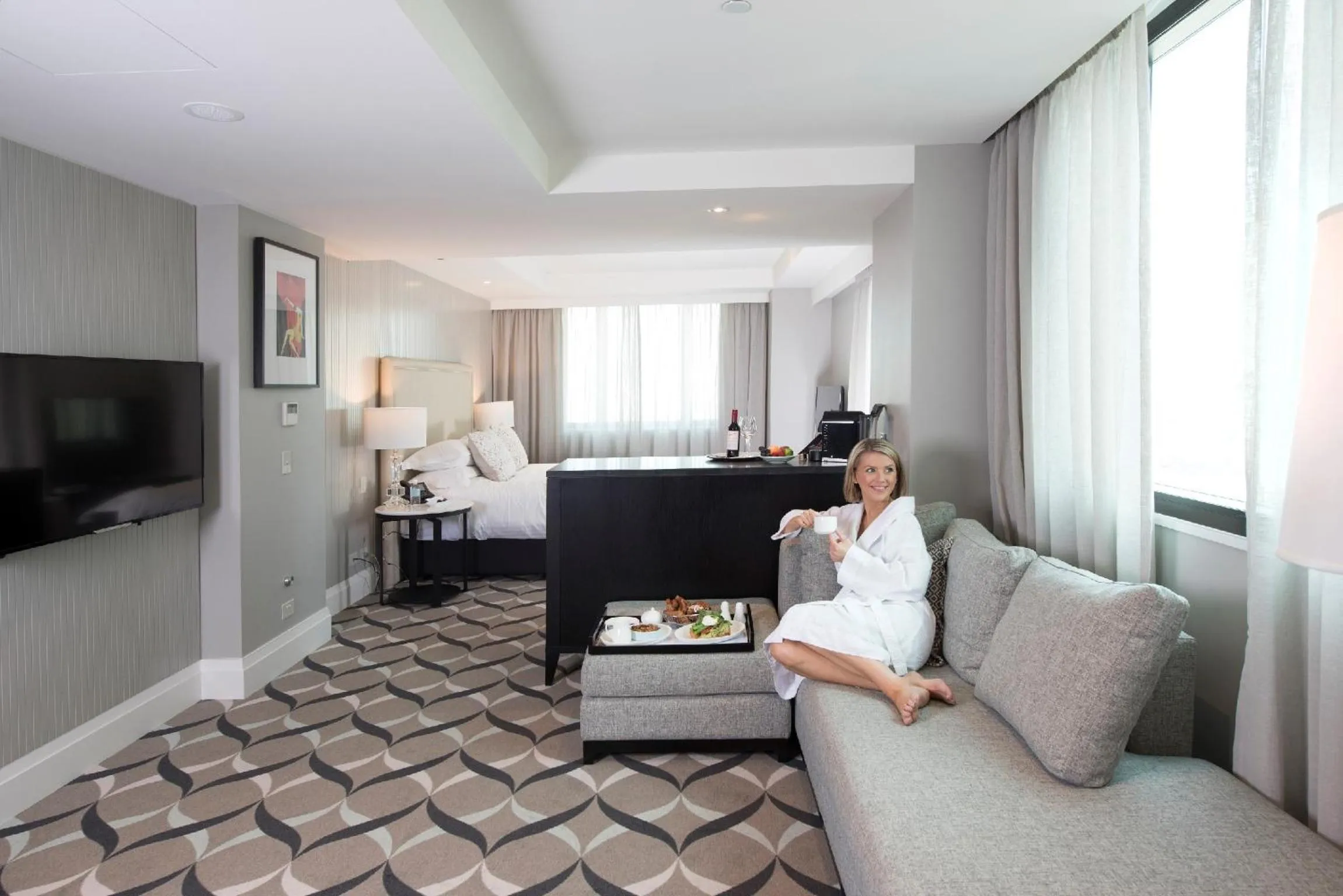 Living room, Bed in Mayfair Hotel Adelaide by IHG