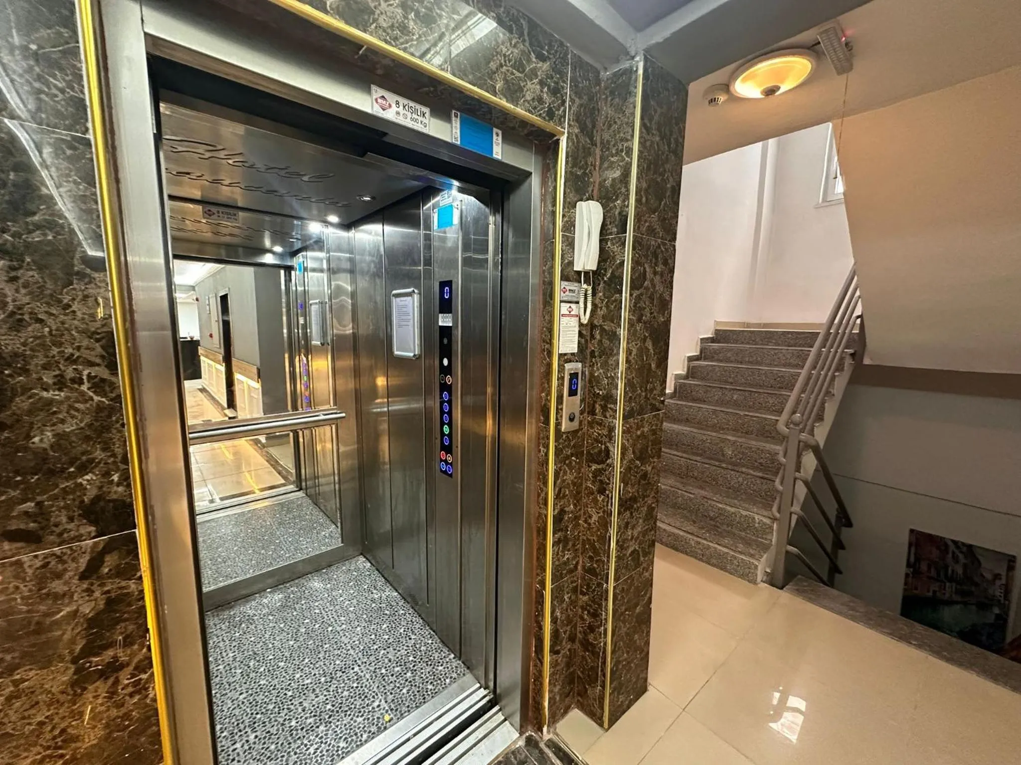 elevator in Royal Ezel Hotel