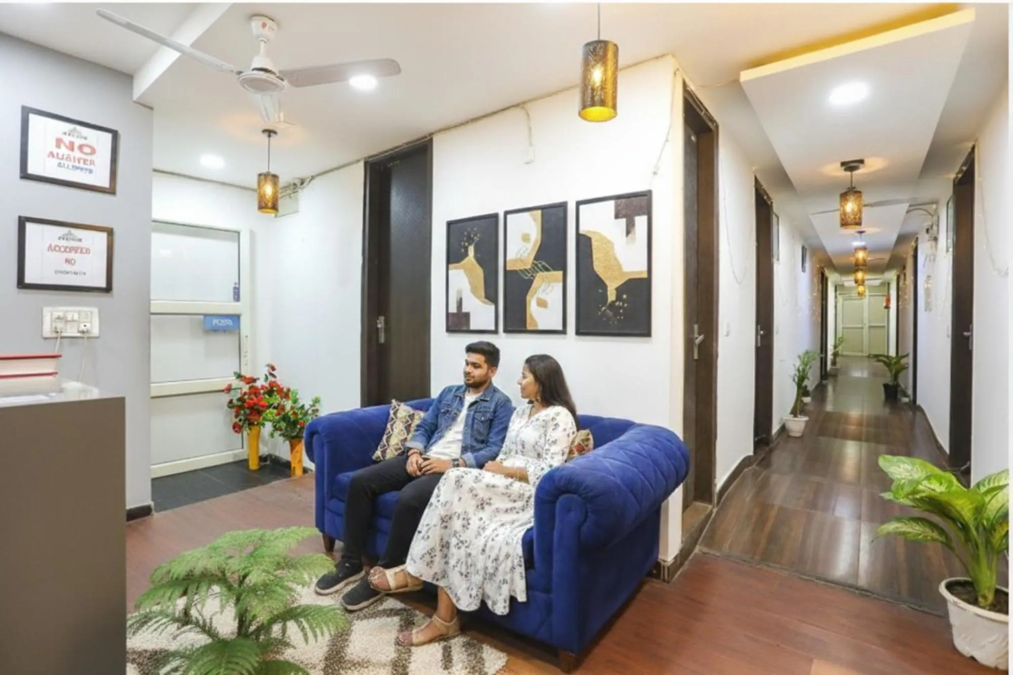 Lobby or reception in Via Shree Ram Aadhar 900 Mtr from Ram mandir