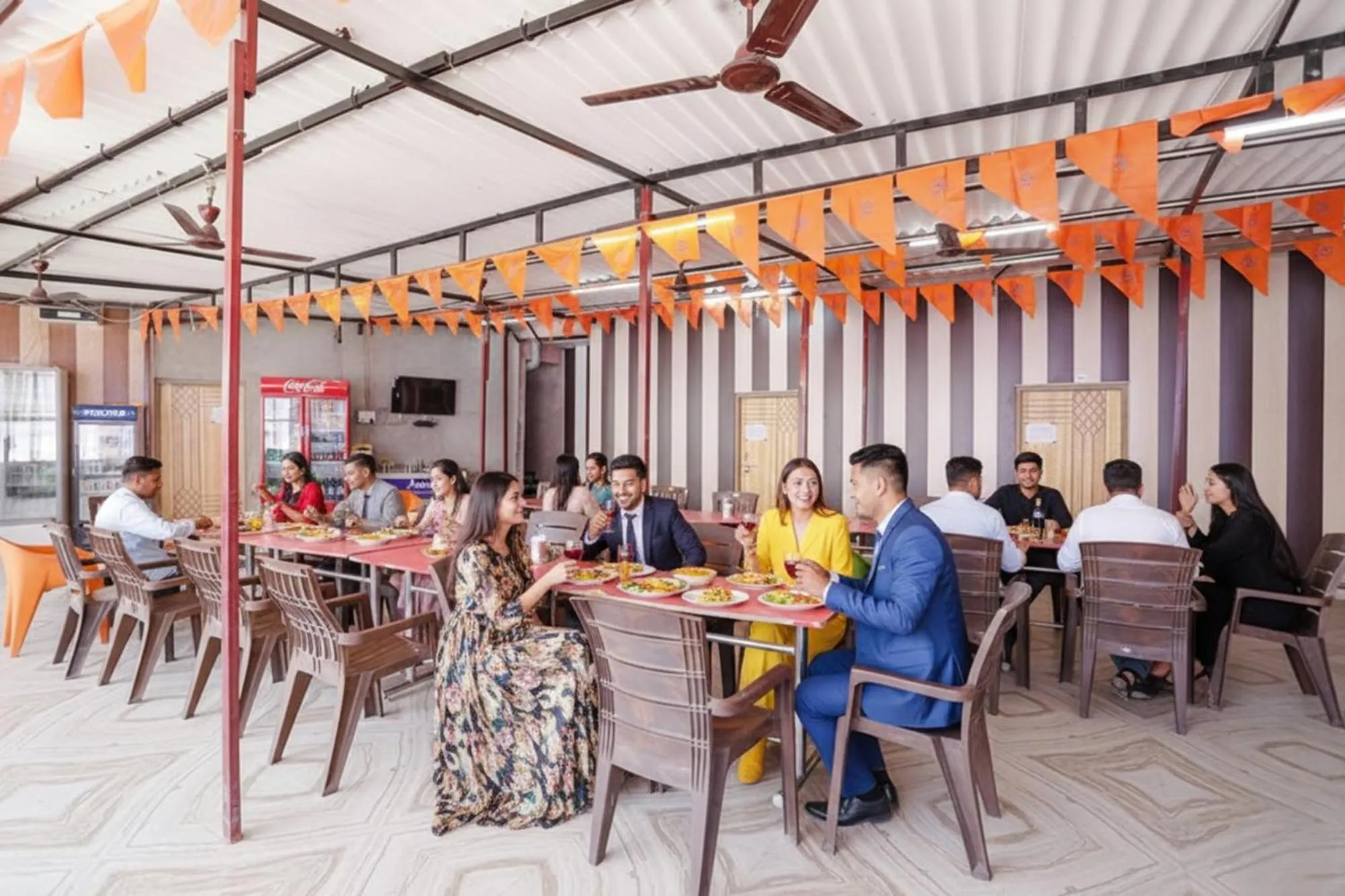 Dining area in Via Shree Ram Aadhar 900 Mtr from Ram mandir