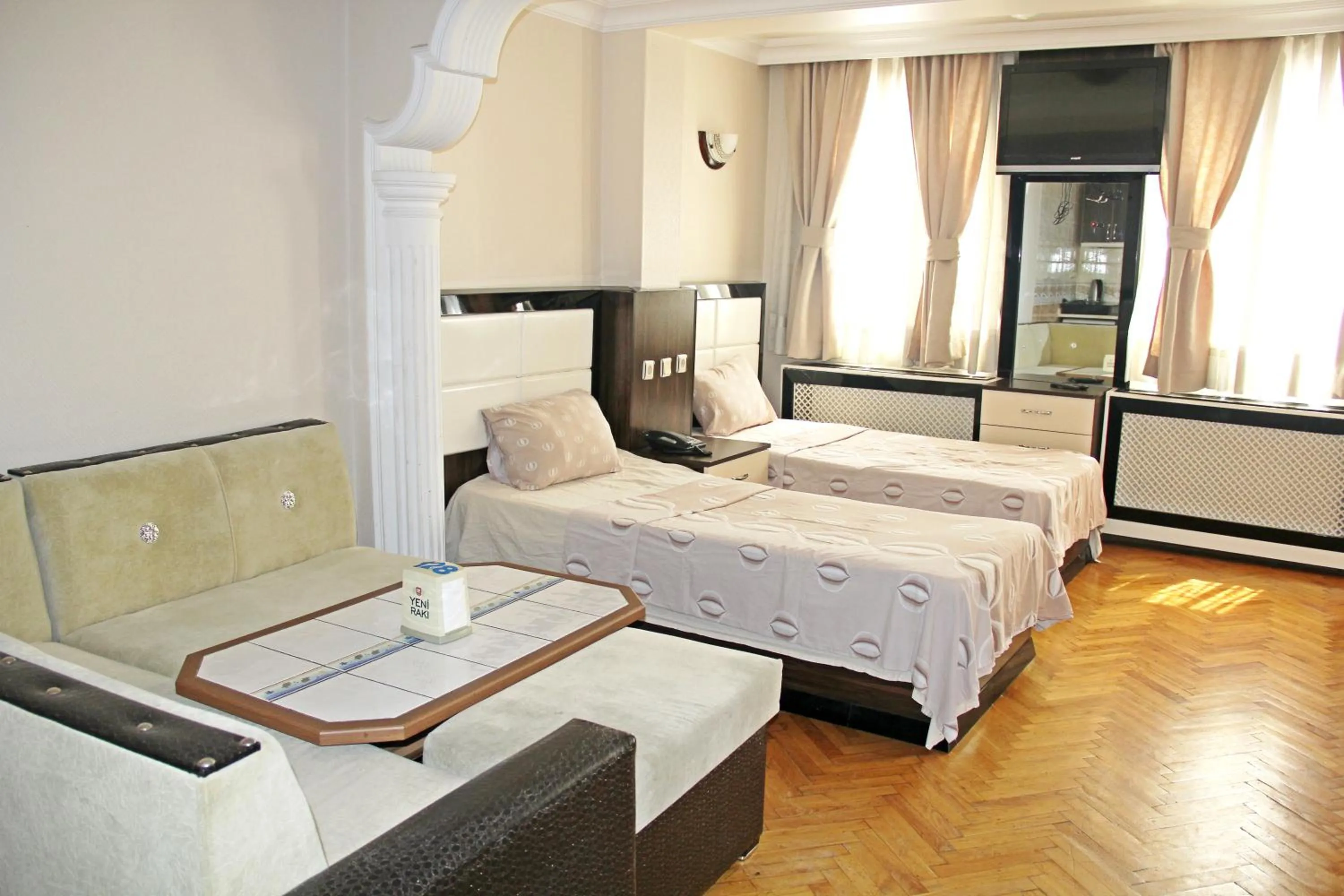 Bed in Konak Apart Hotel
