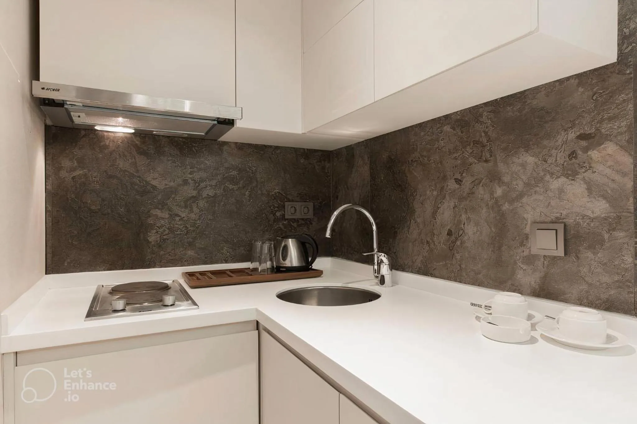 Kitchen or kitchenette in Carina Park Suites Nisantasi