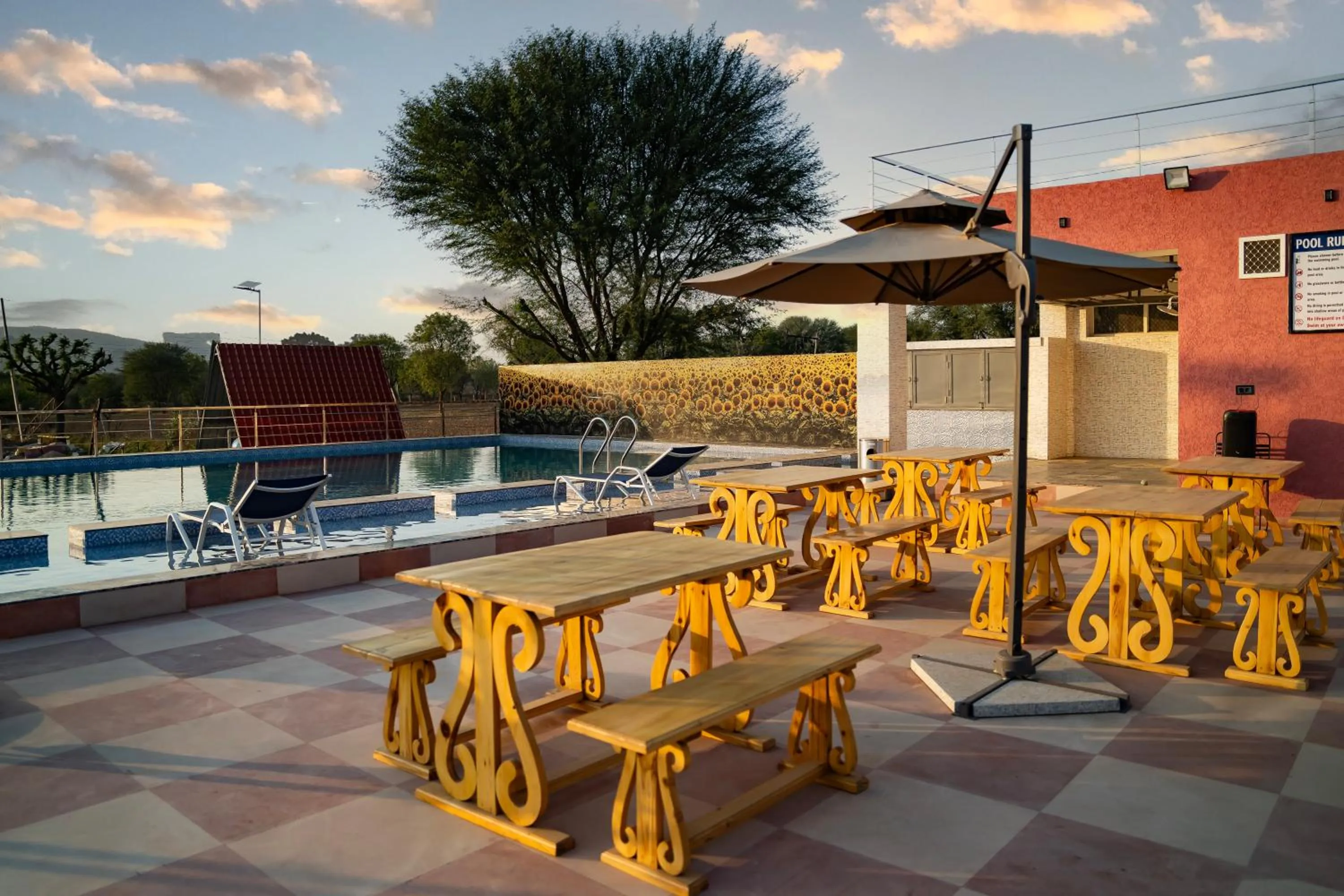 Pool view in Sunflower Saga