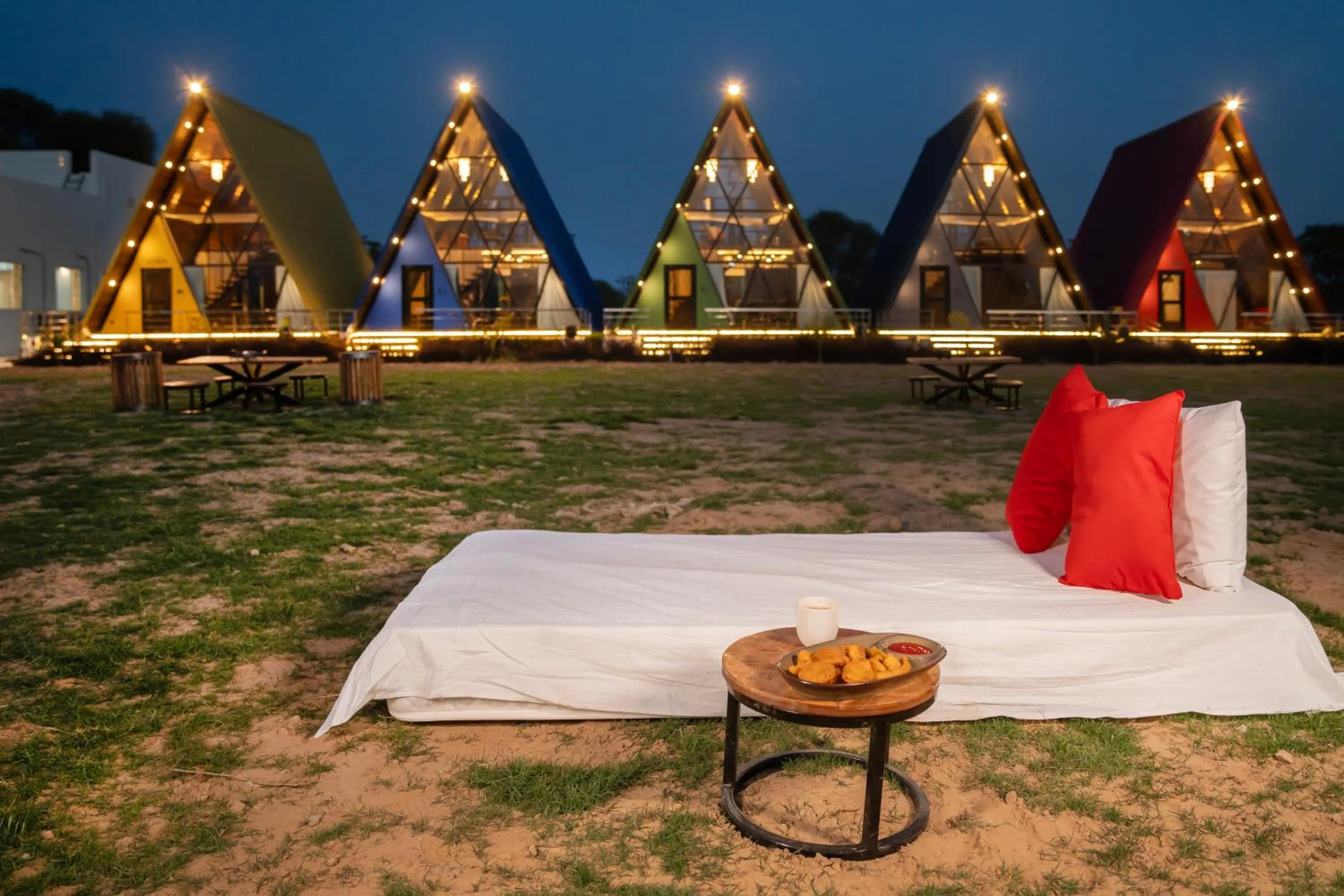 Seating area in Sunflower Saga