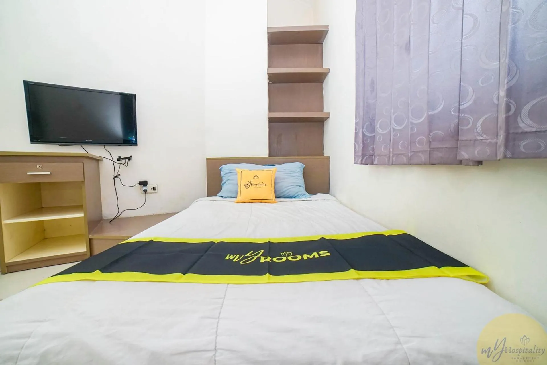 TV and multimedia, Bed in Fortuna Hotel & Residence by My Hospitality