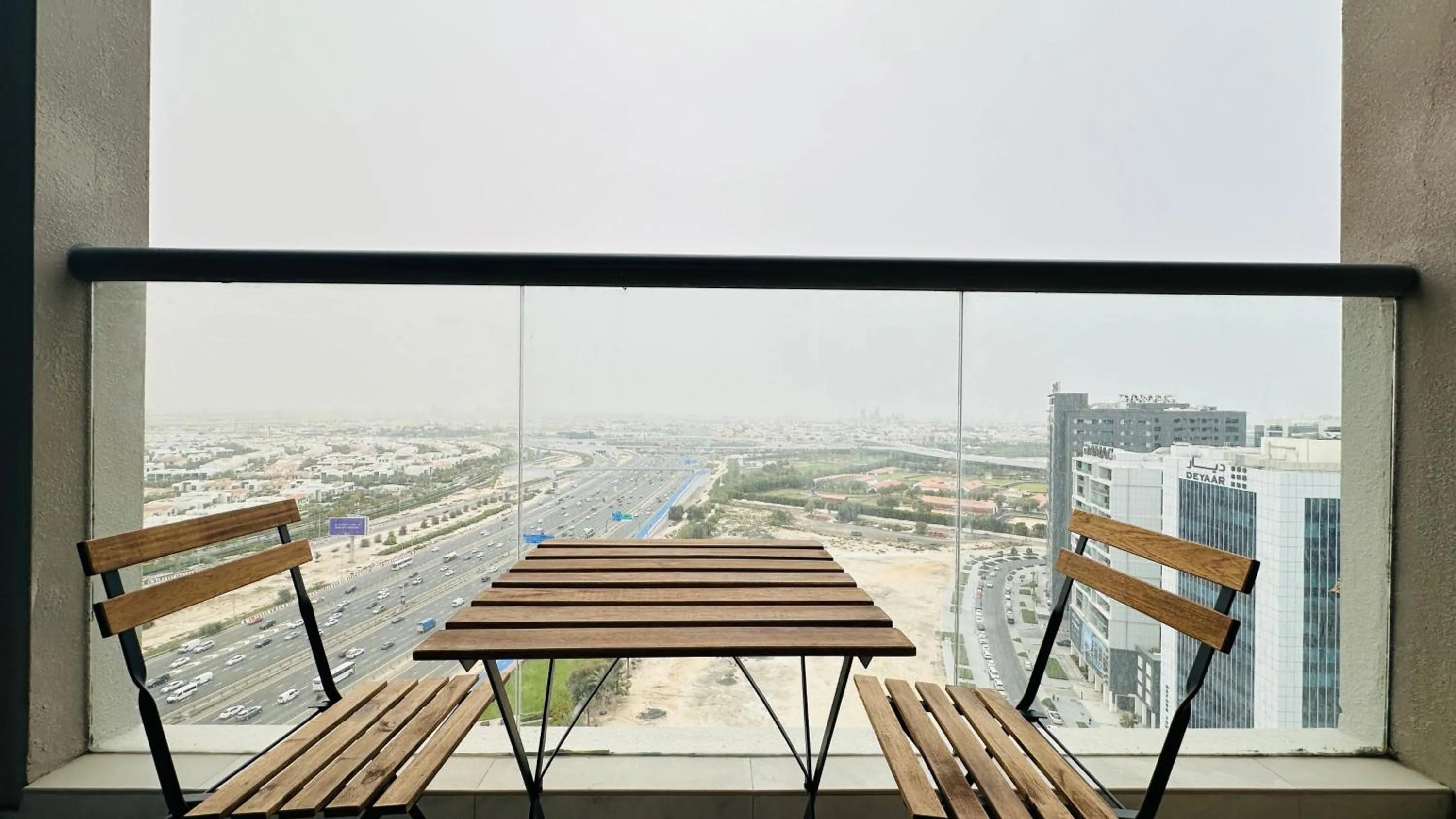 View (from property/room) in Upscale Studio Apartment Burj View with Balcony Free Parking by Belvilla