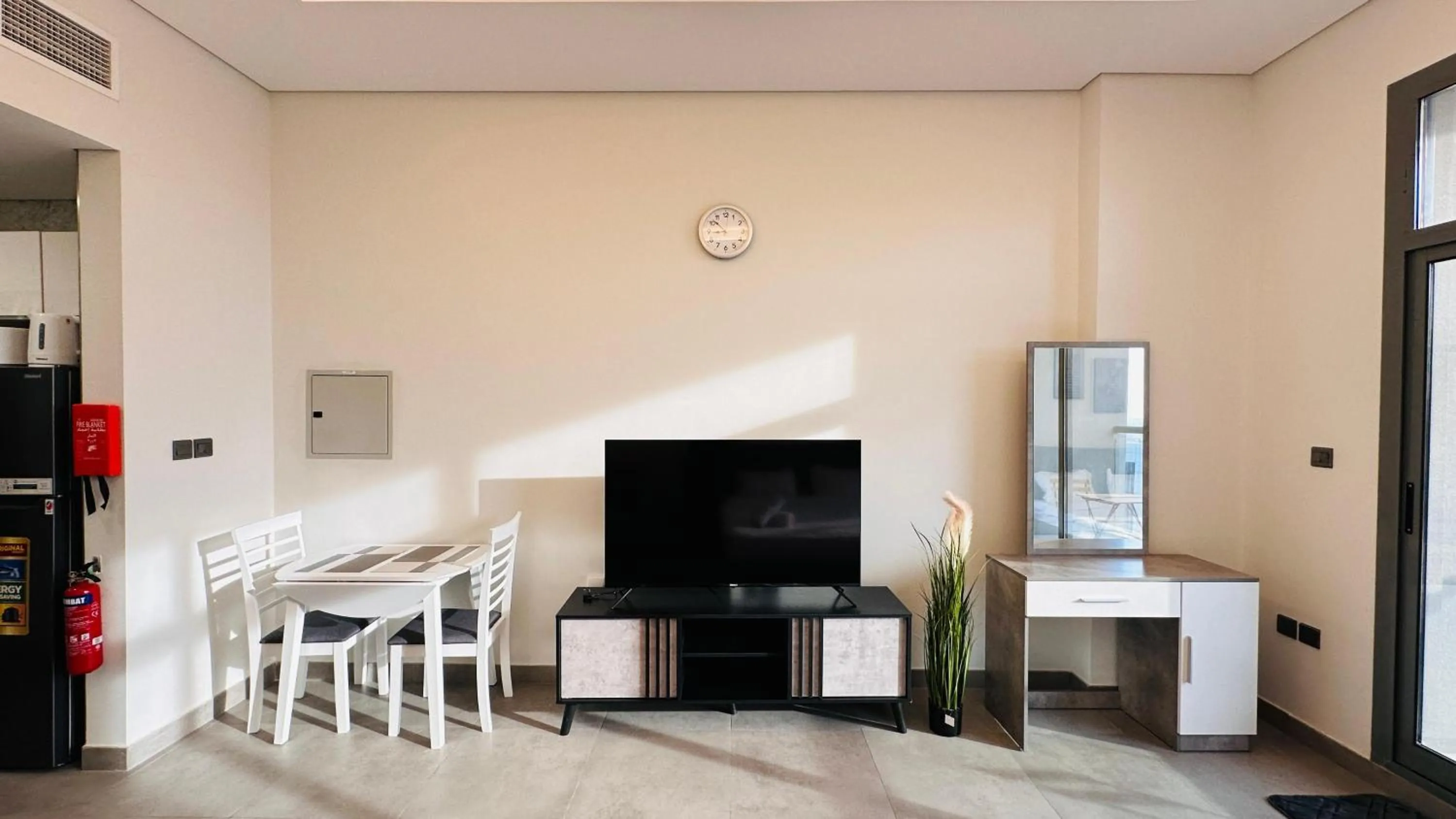 TV and multimedia in Upscale Studio Apartment Burj View with Balcony Free Parking by Belvilla