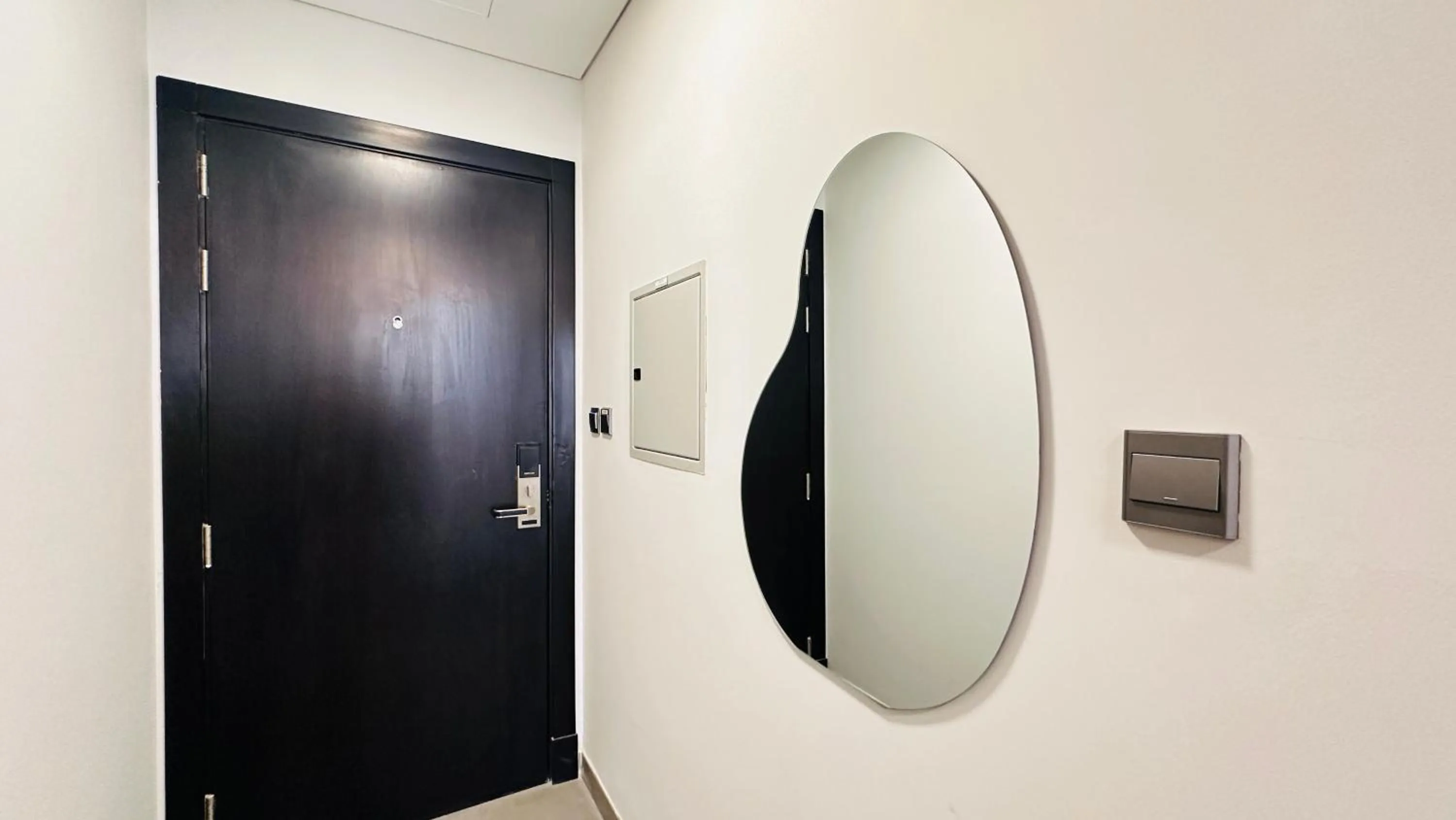 Bathroom in Upscale Studio Apartment Burj View with Balcony Free Parking by Belvilla