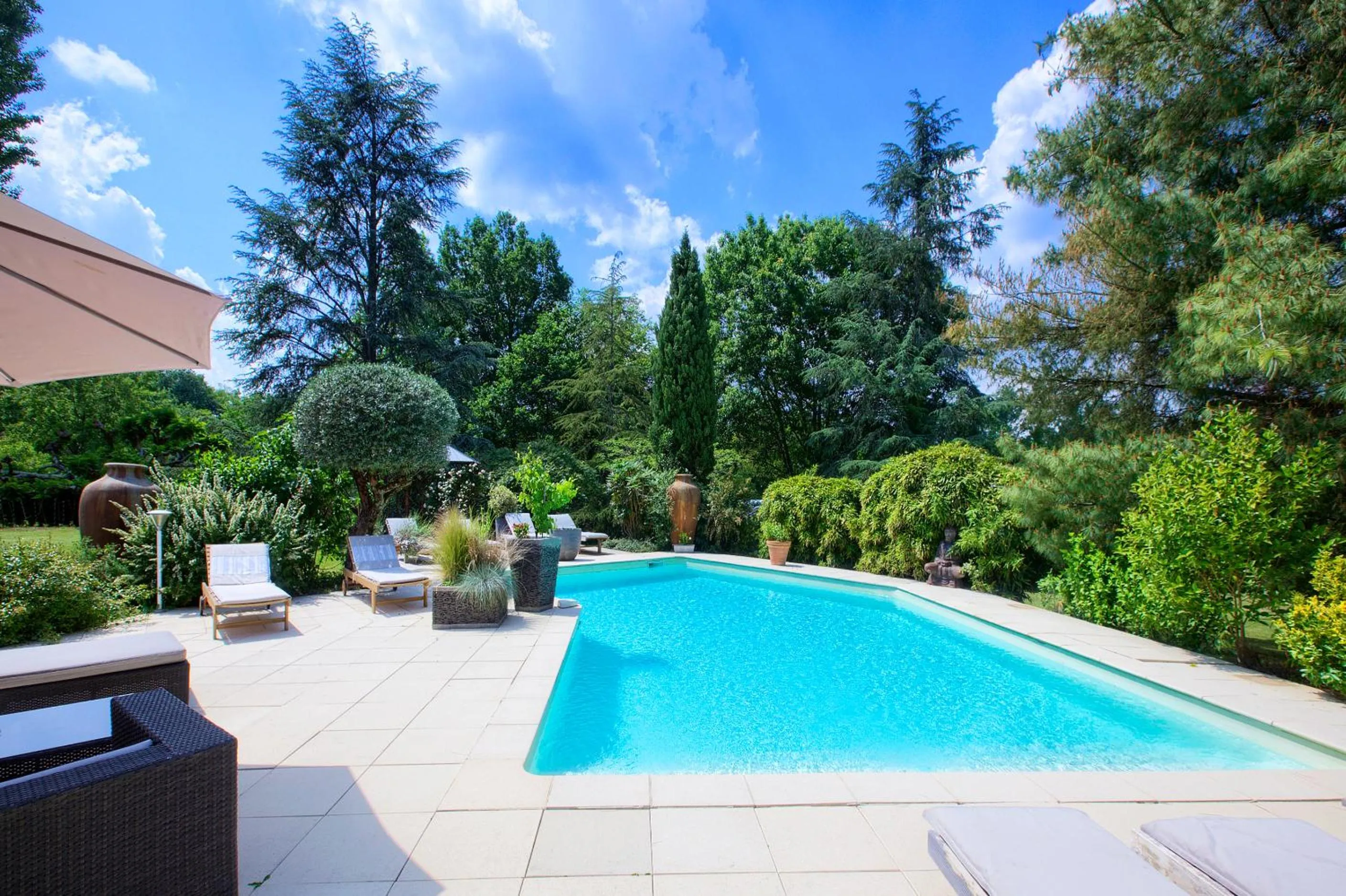 Swimming pool in B&B La Closerie 33