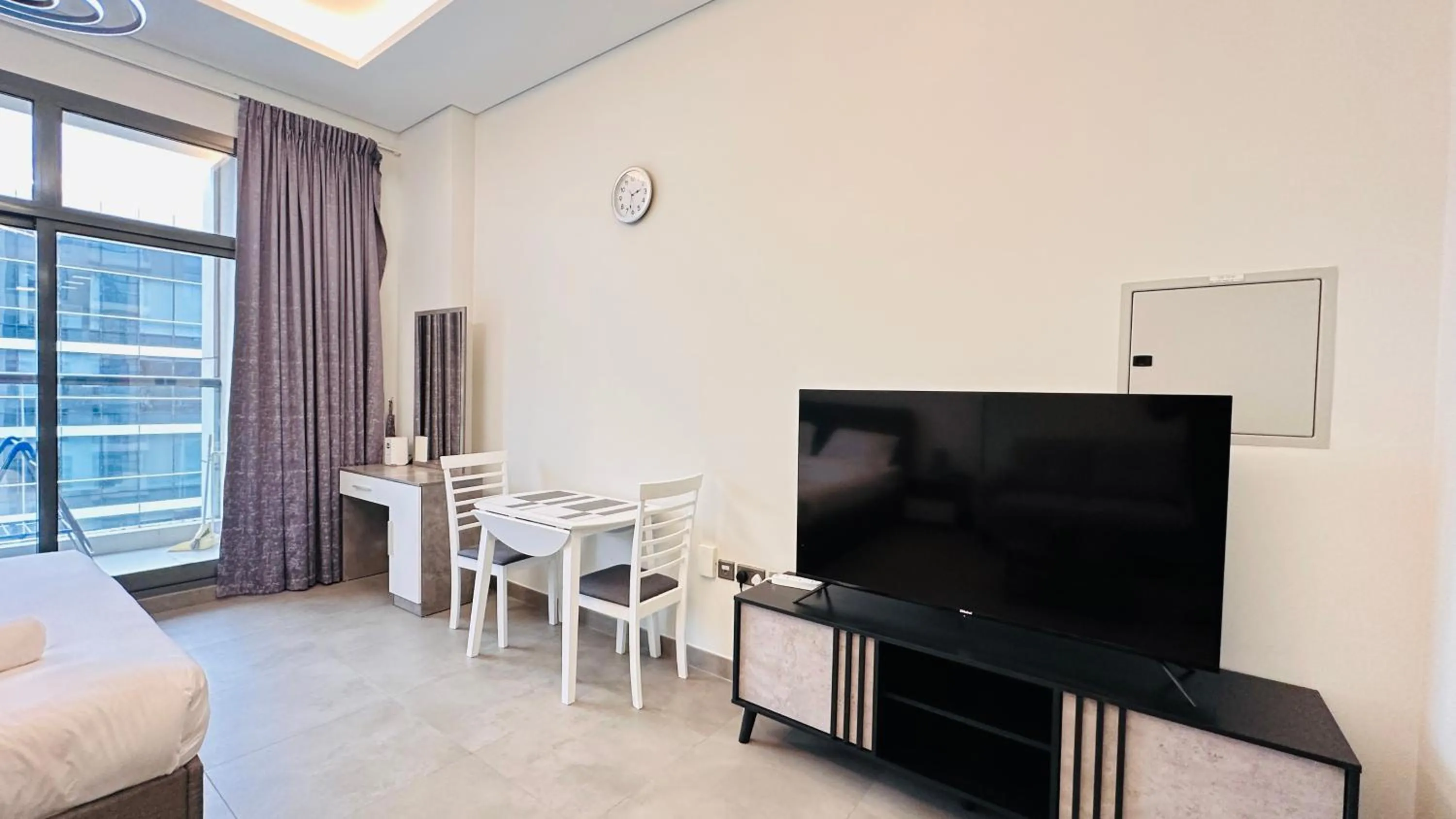 Bedroom in Spacious Studio Apartment Palm View with Big Balcony Free Parking by Belvilla