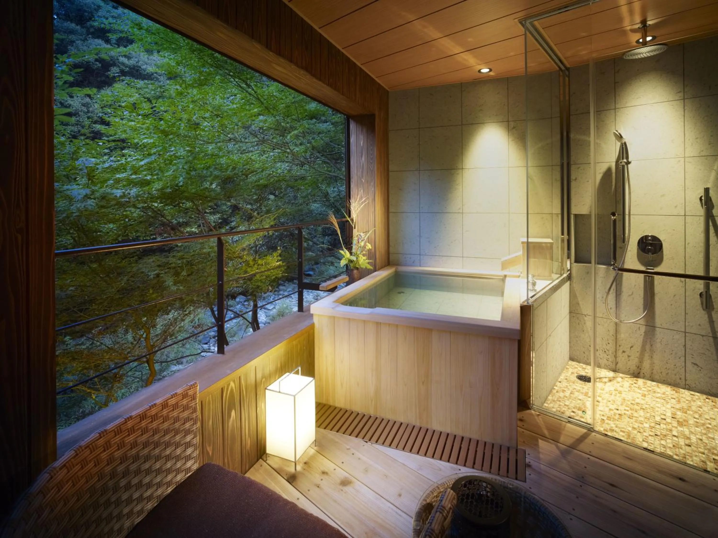 Hot Spring Bath in Fudoguchikan