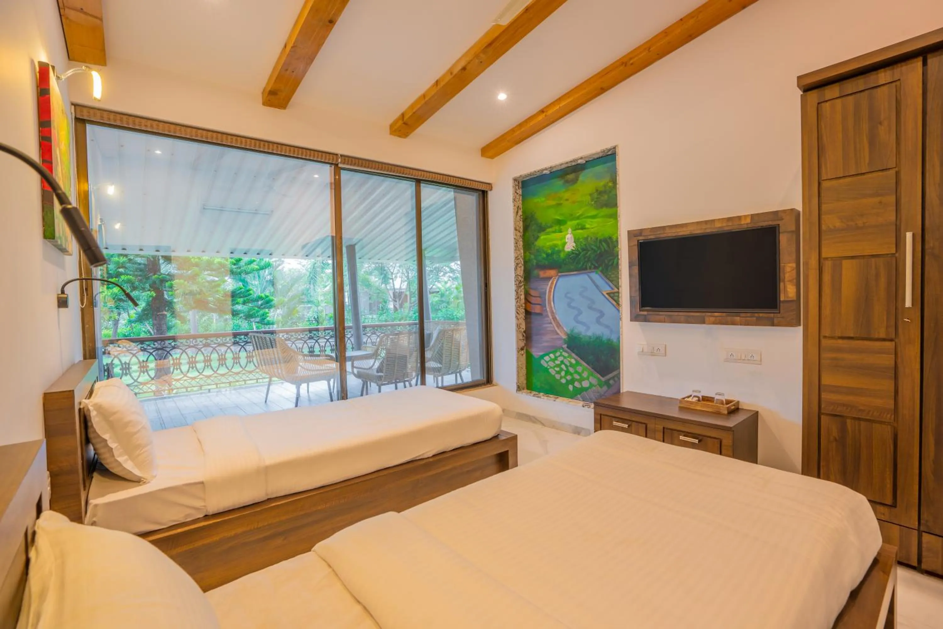 Bed in Energise Soul Retreat By ELIVAAS, Trimbakeshwar Nashik