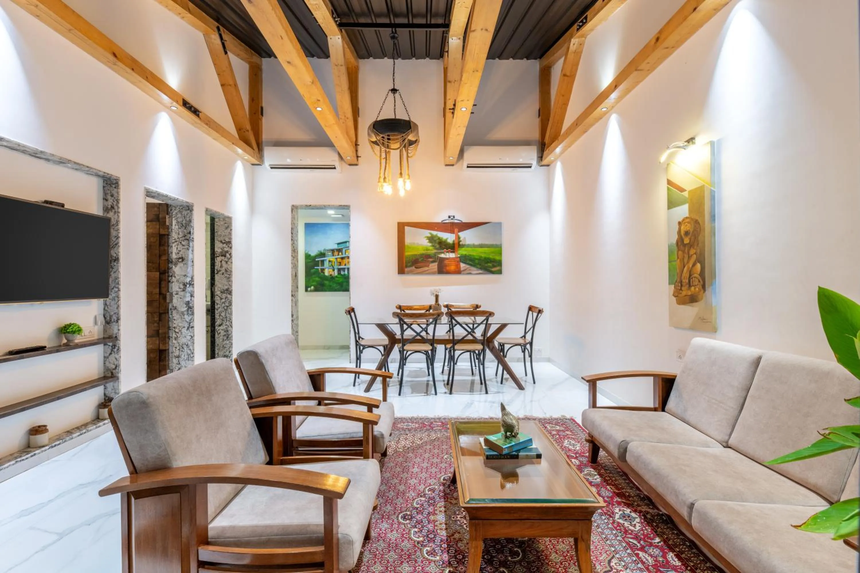 Living room in Energise Soul Retreat By ELIVAAS, Trimbakeshwar Nashik