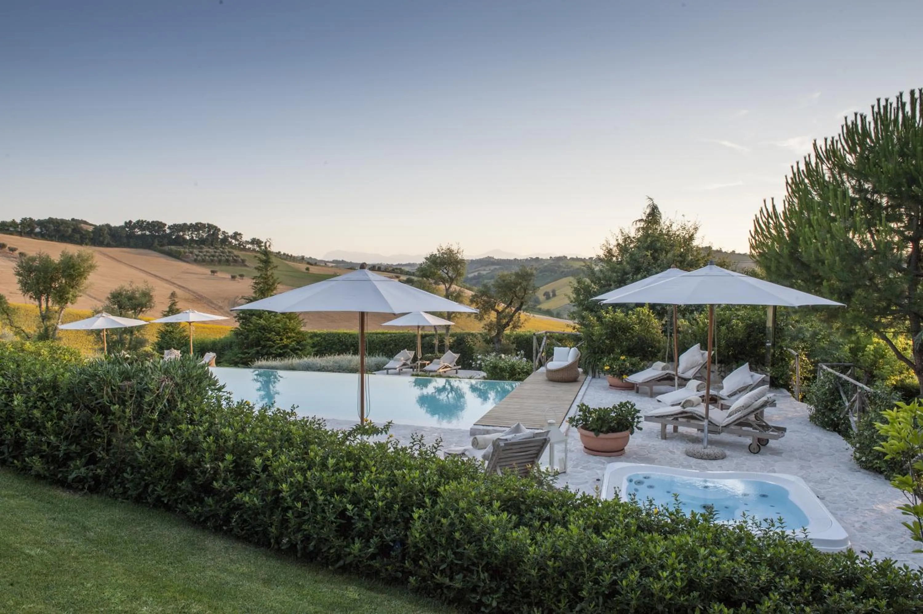 Pool view in Monterosato Country House