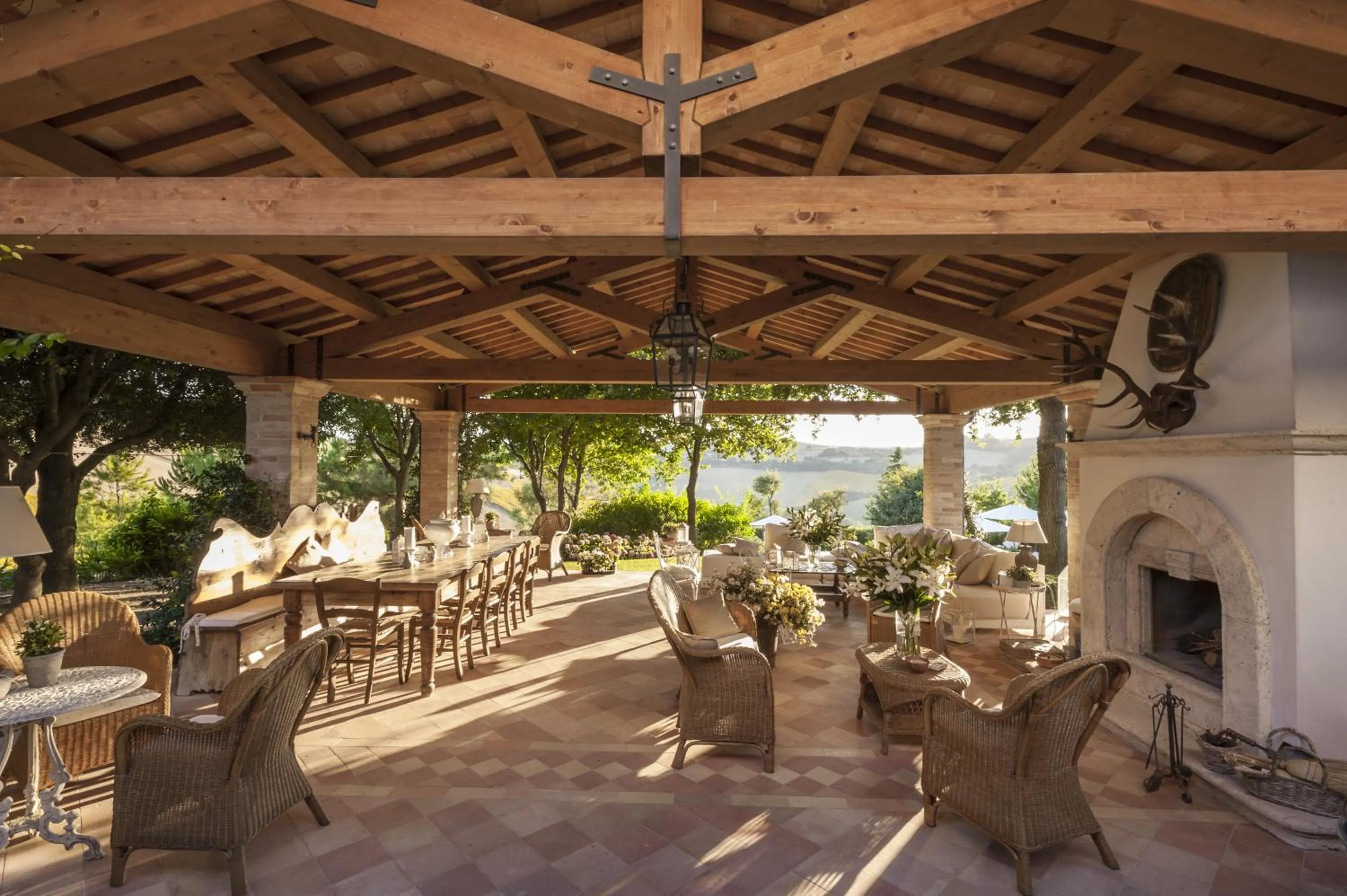 Patio in Monterosato Country House