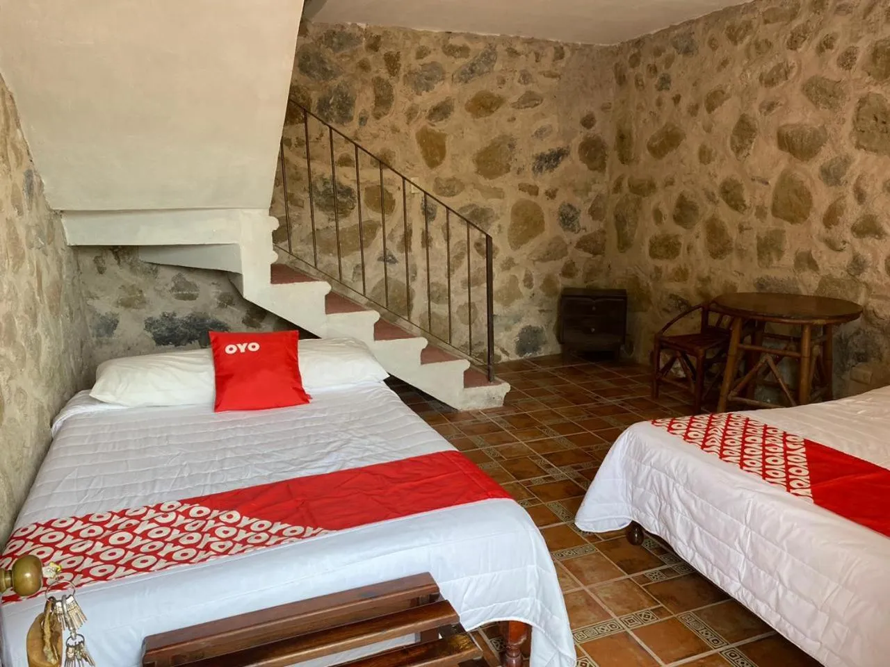 Bed in Rancho Hotel El Carmen