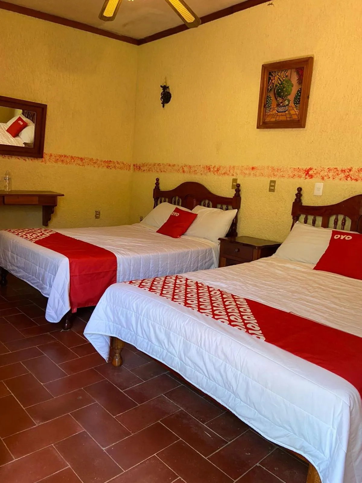 Bed in Rancho Hotel El Carmen