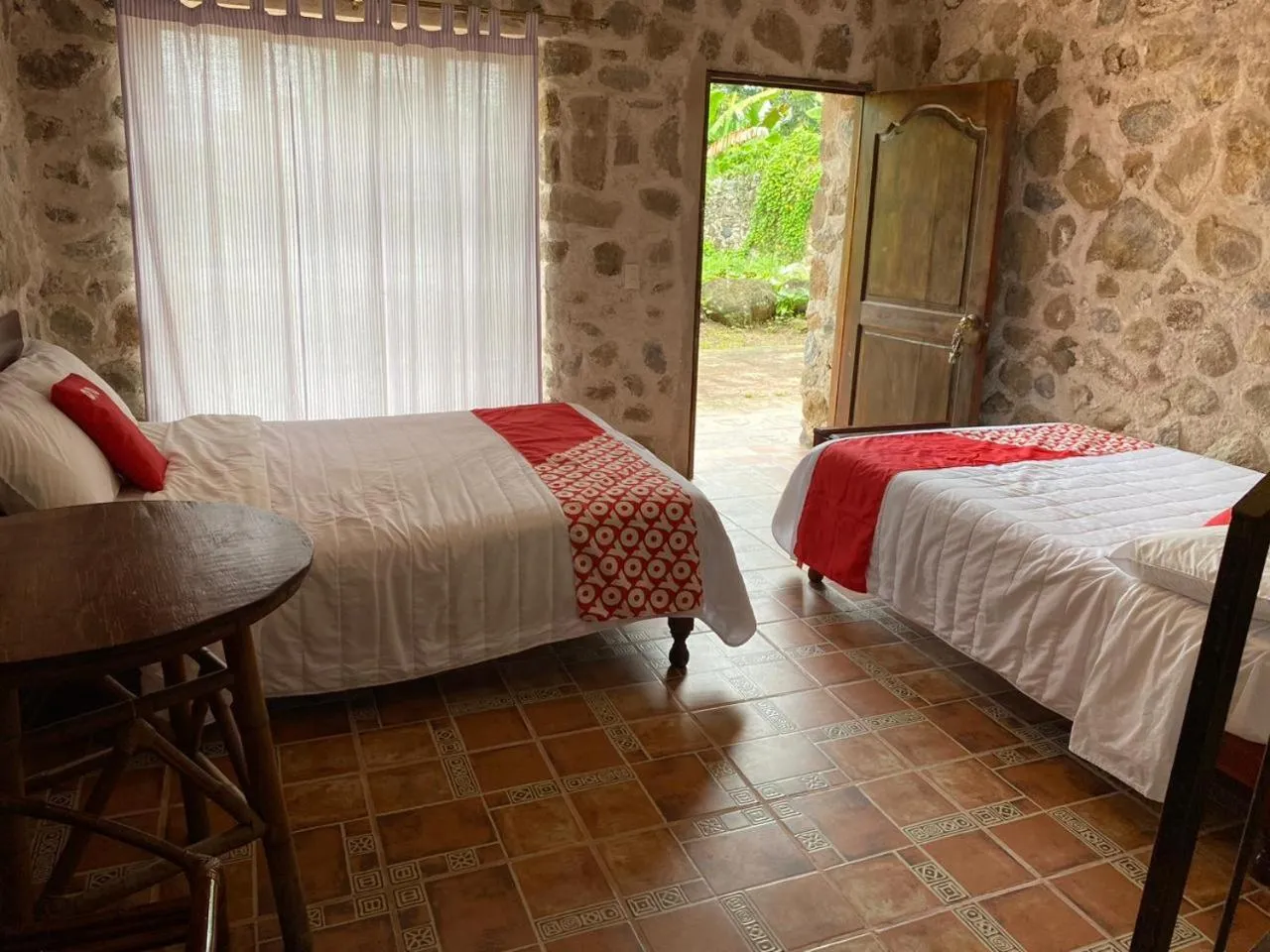 Bed in Rancho Hotel El Carmen