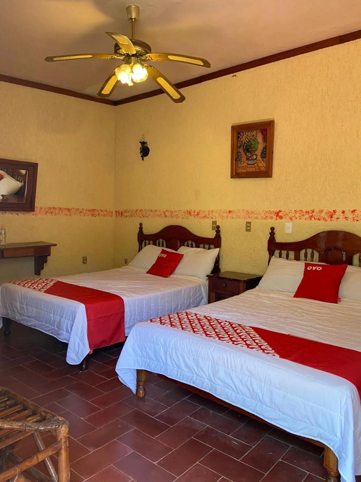 Bed in Rancho Hotel El Carmen