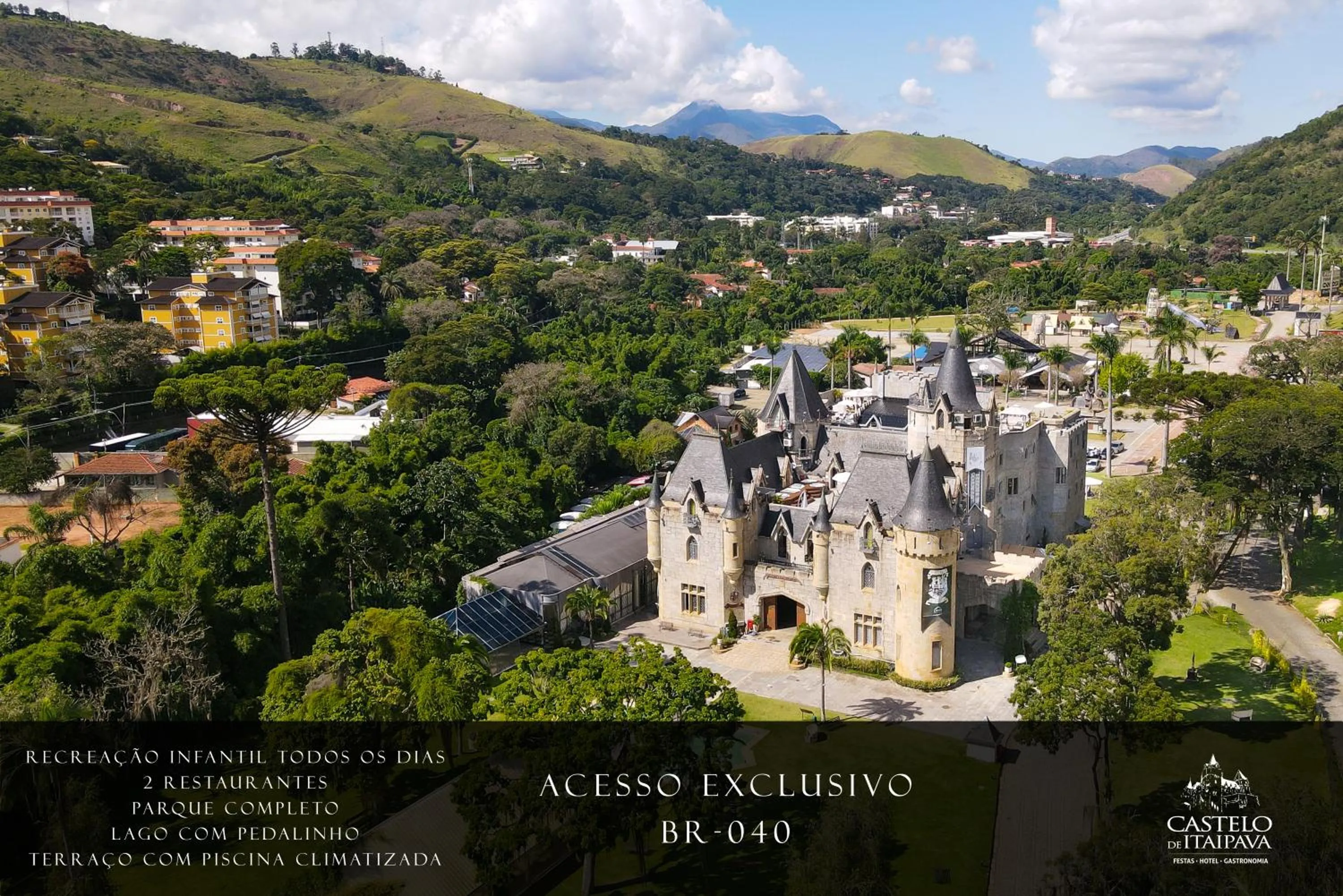 Text overlay in Castelo de Itaipava - Hotel, Eventos e Gastronomia