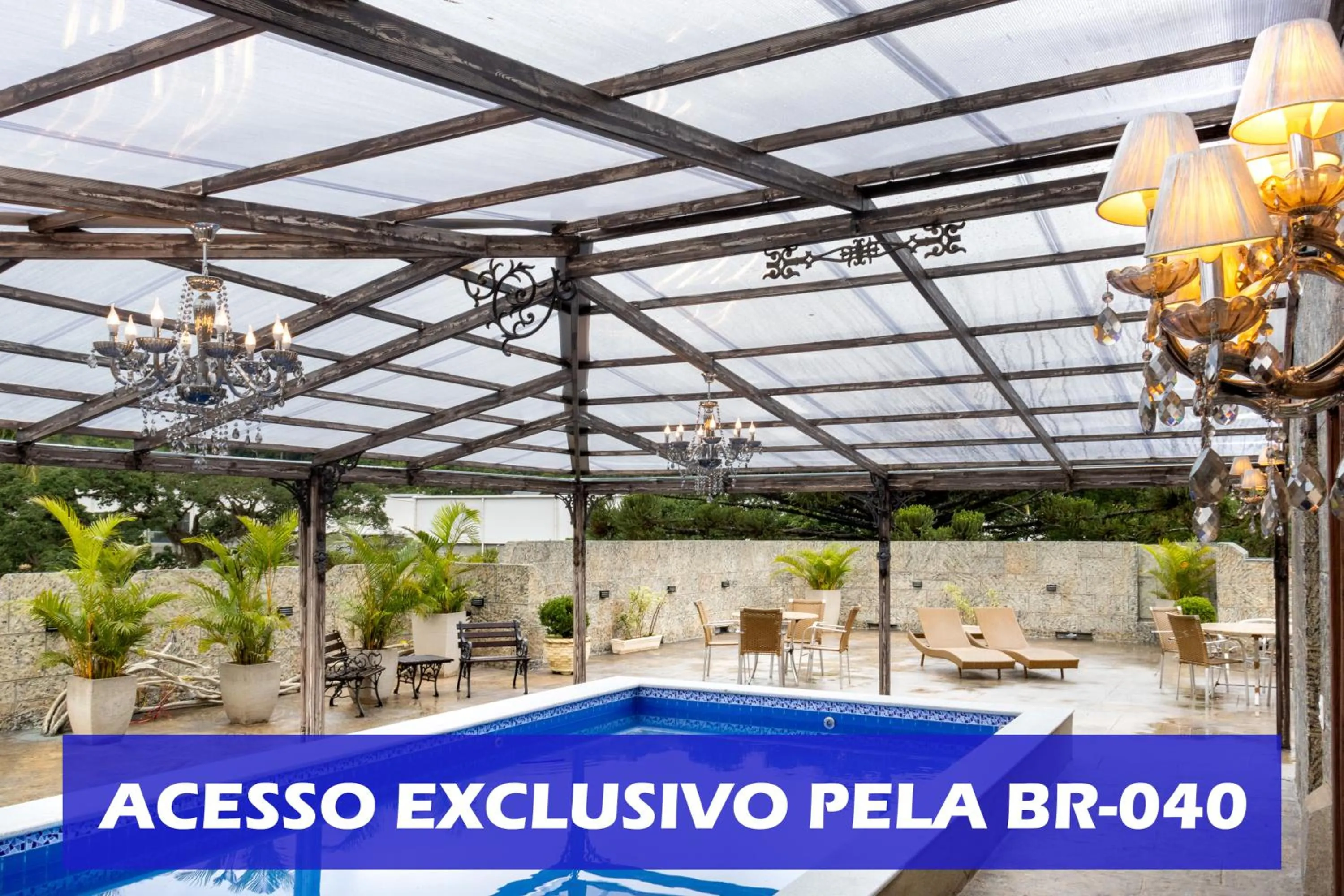 Swimming pool in Castelo de Itaipava - Hotel, Eventos e Gastronomia