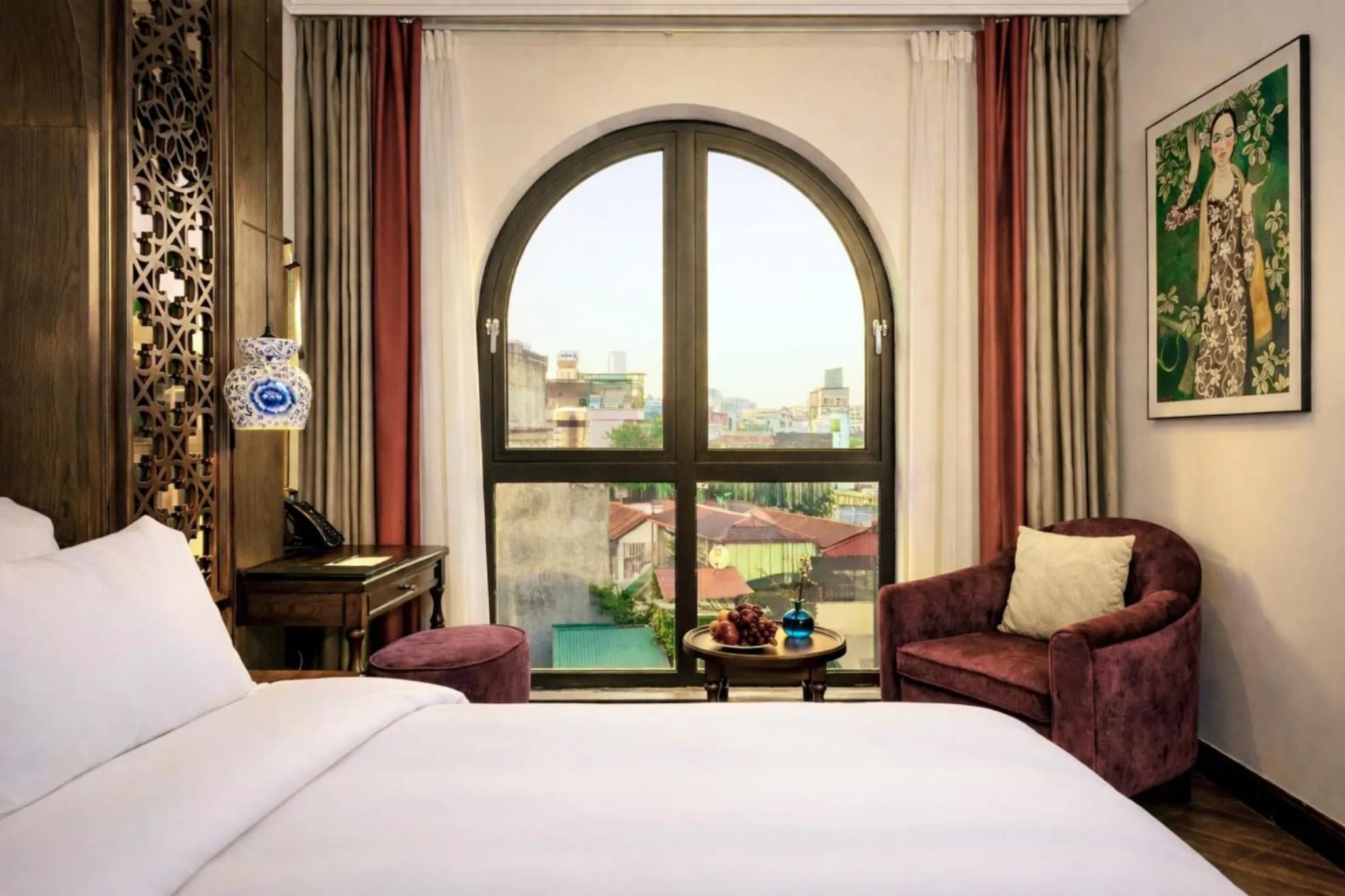 View (from property/room), Bed in Eli Rina Hotel