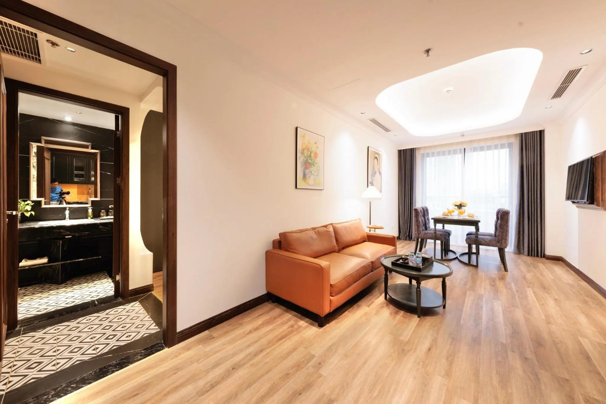 Communal lounge/ TV room in Eli Rina Hotel