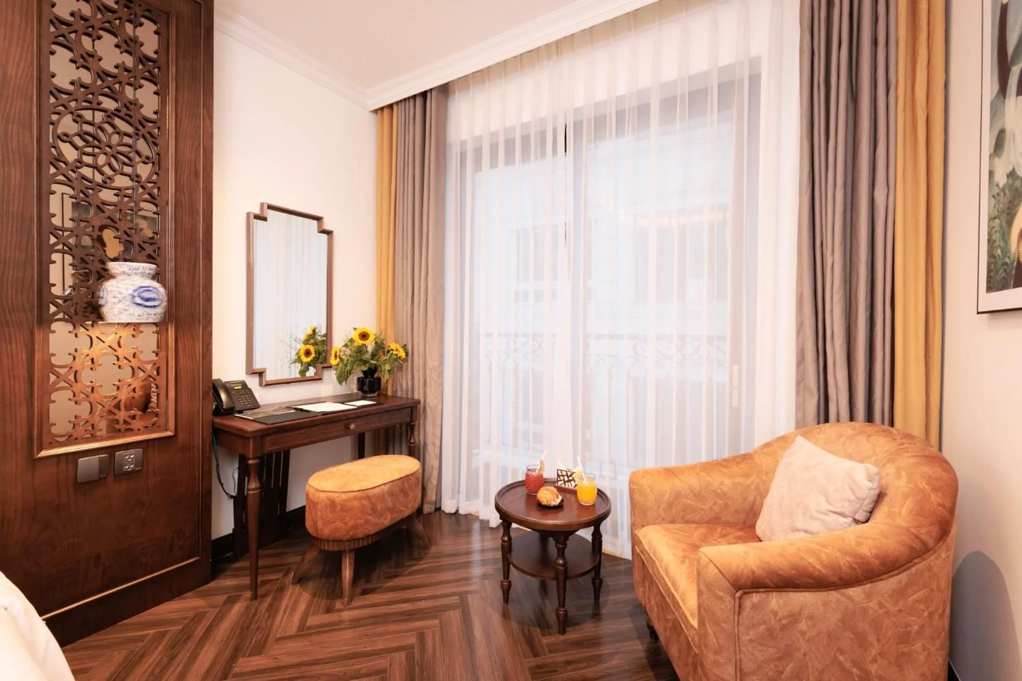 Seating area in Eli Rina Hotel