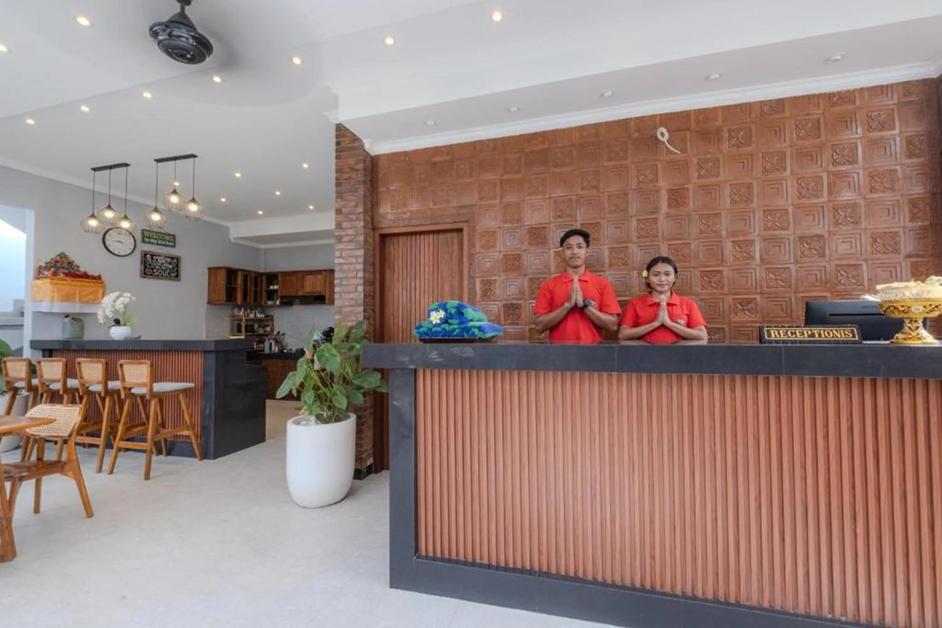Lobby or reception in Bali Bata Canggu Guesthouse