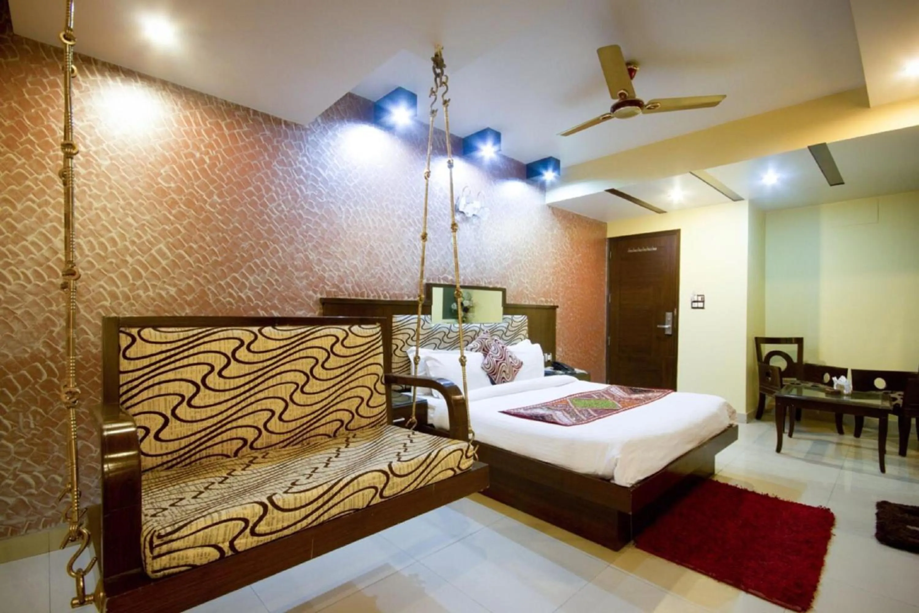 Bed in Hotel Shivdev International