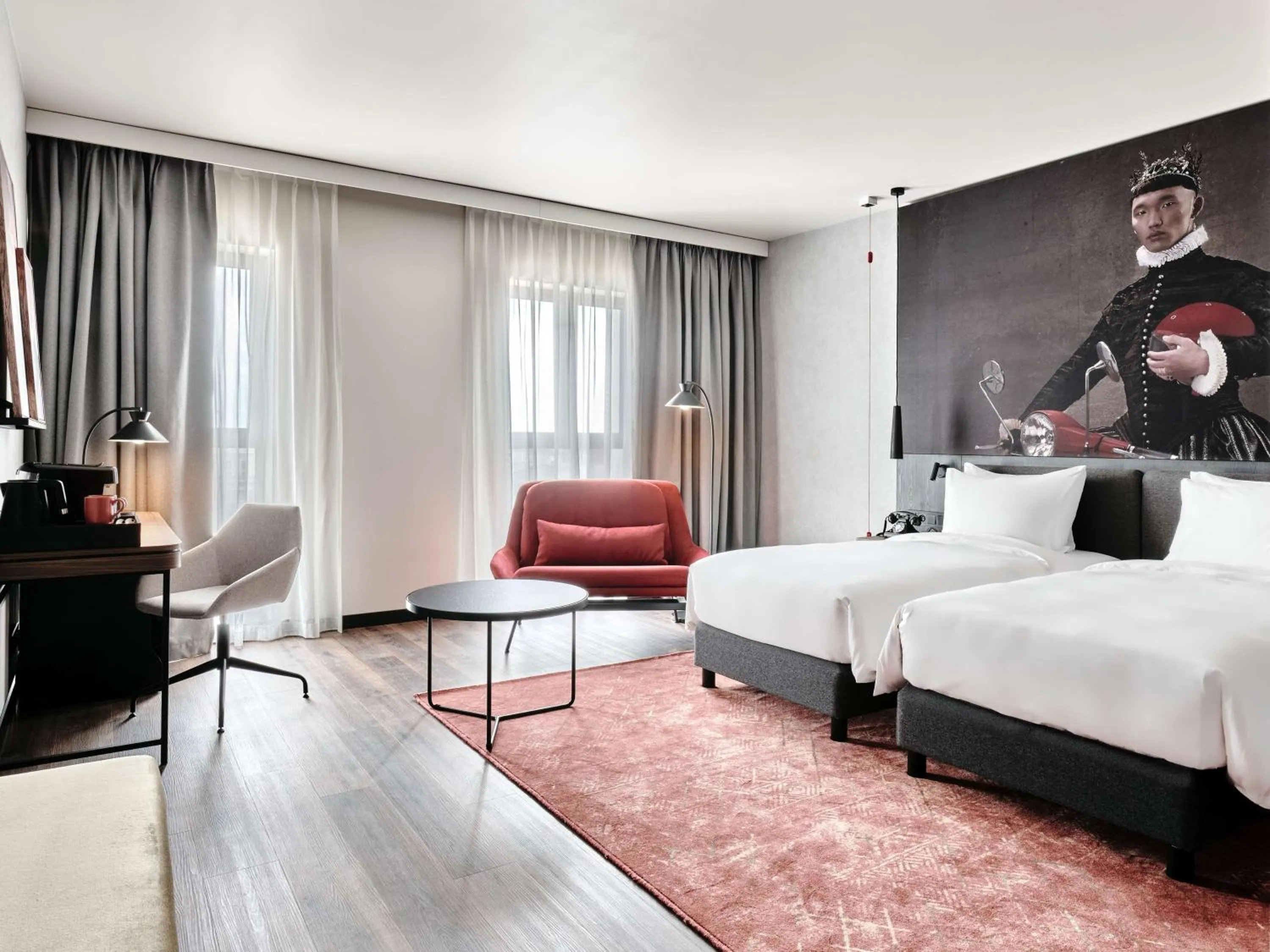 Bedroom, Bed in Radisson RED Hotel & Radisson RED Apartments, Kraków