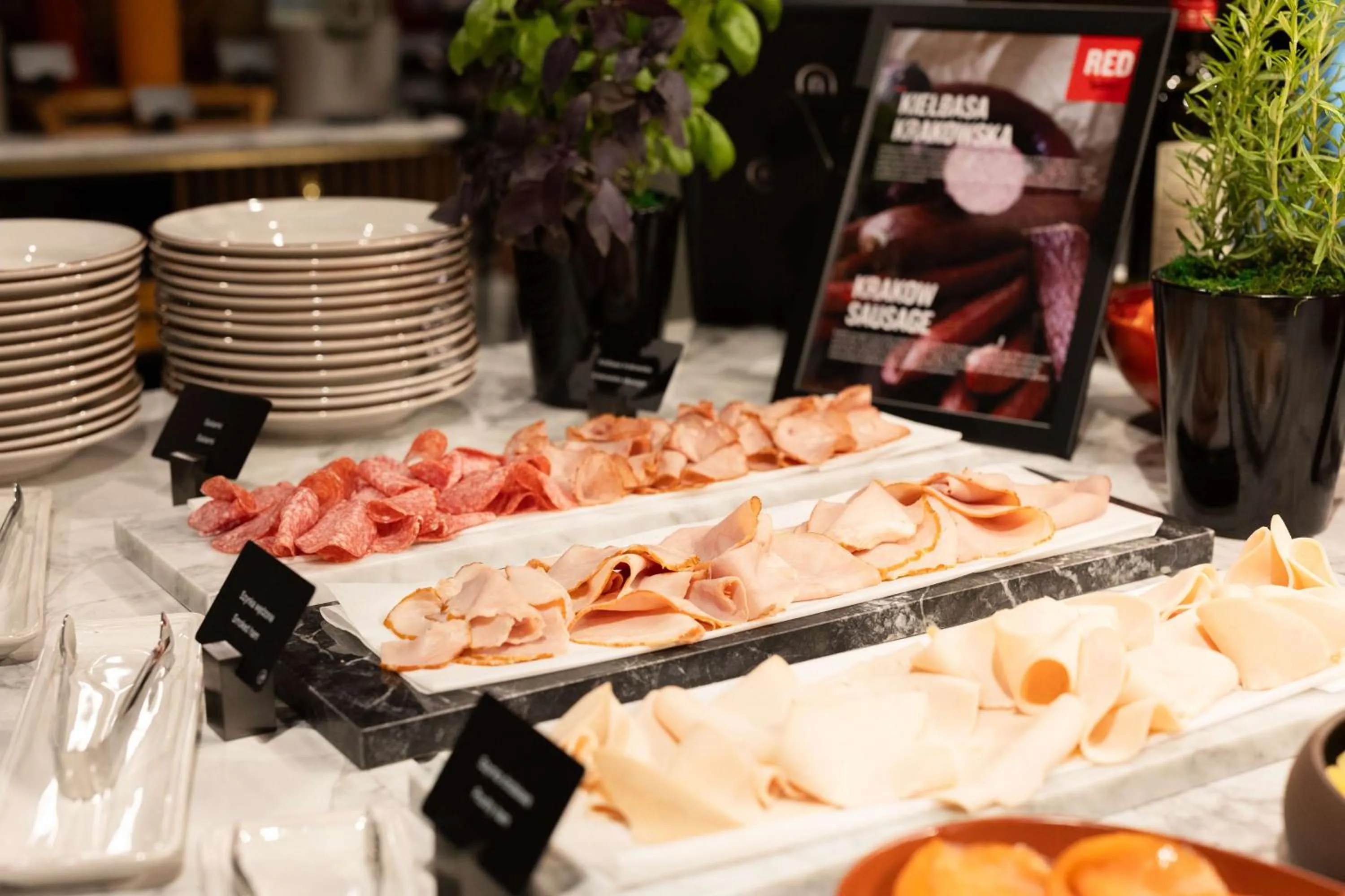 Breakfast in Radisson RED Hotel & Radisson RED Apartments, Kraków