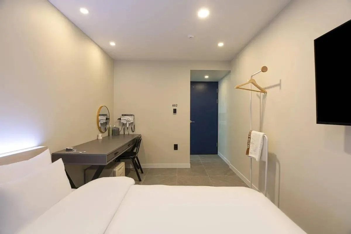 Bed in Brown Dot Hotel Suwon Jeongja Branch