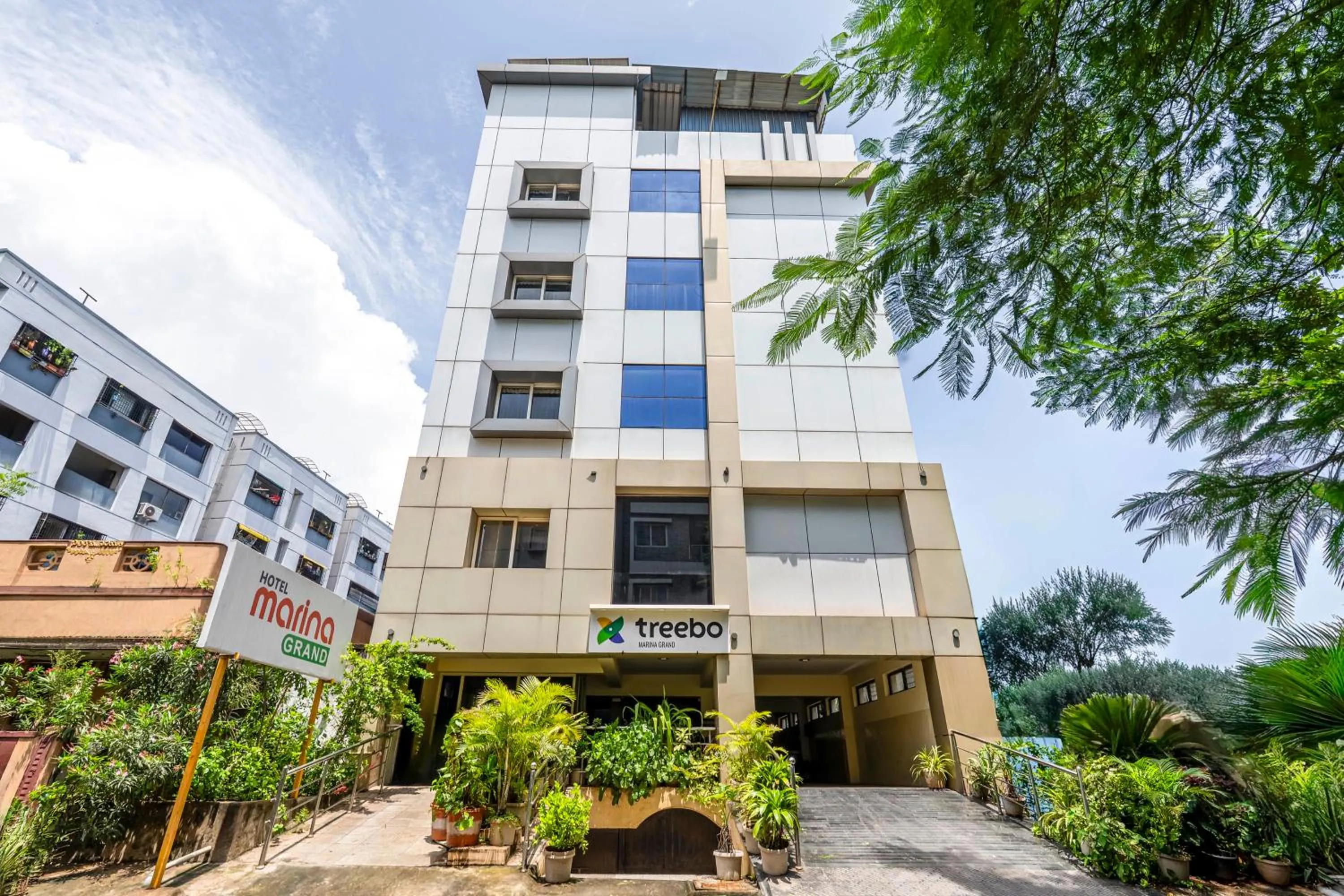 Property building in Treebo Marina Grand, Railway station