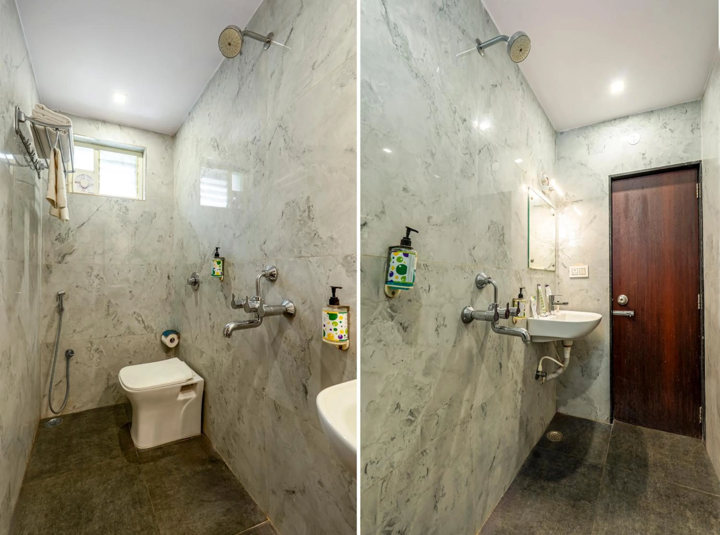 Bathroom in Treebo Marina Grand, Railway station