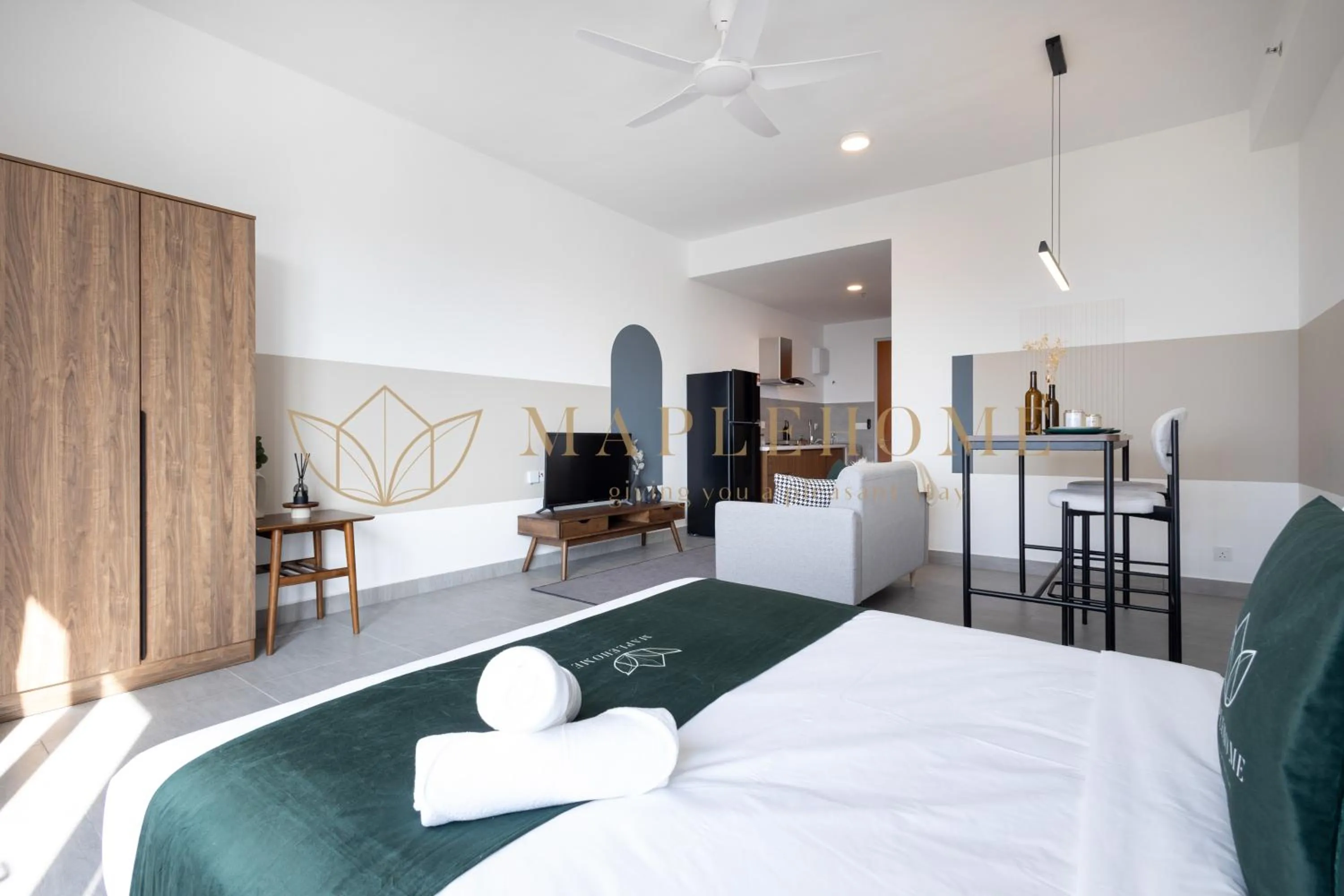 Bed in Sunsuria Forum Premier Suites Setia Alam