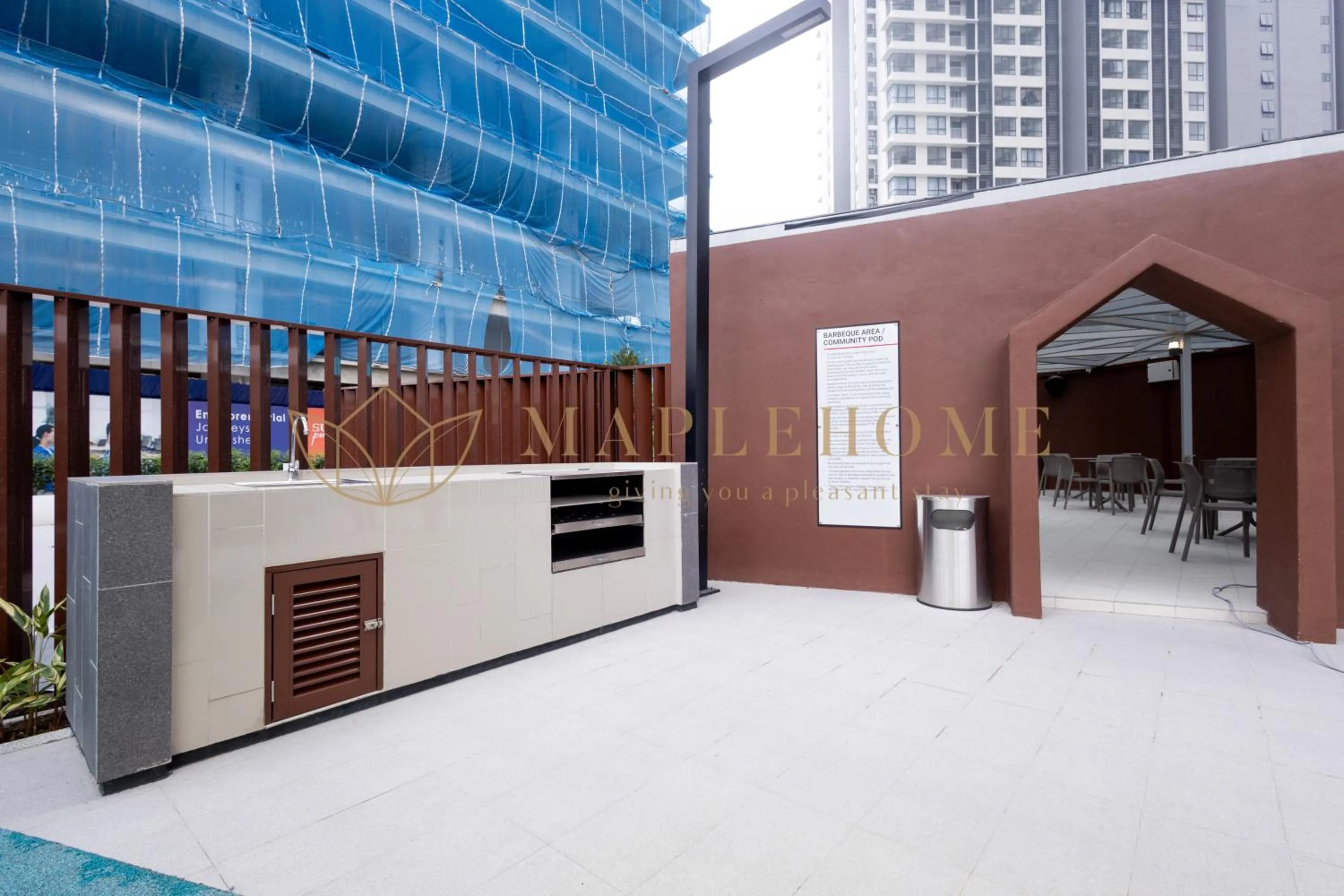 BBQ facilities in Sunsuria Forum Premier Suites Setia Alam