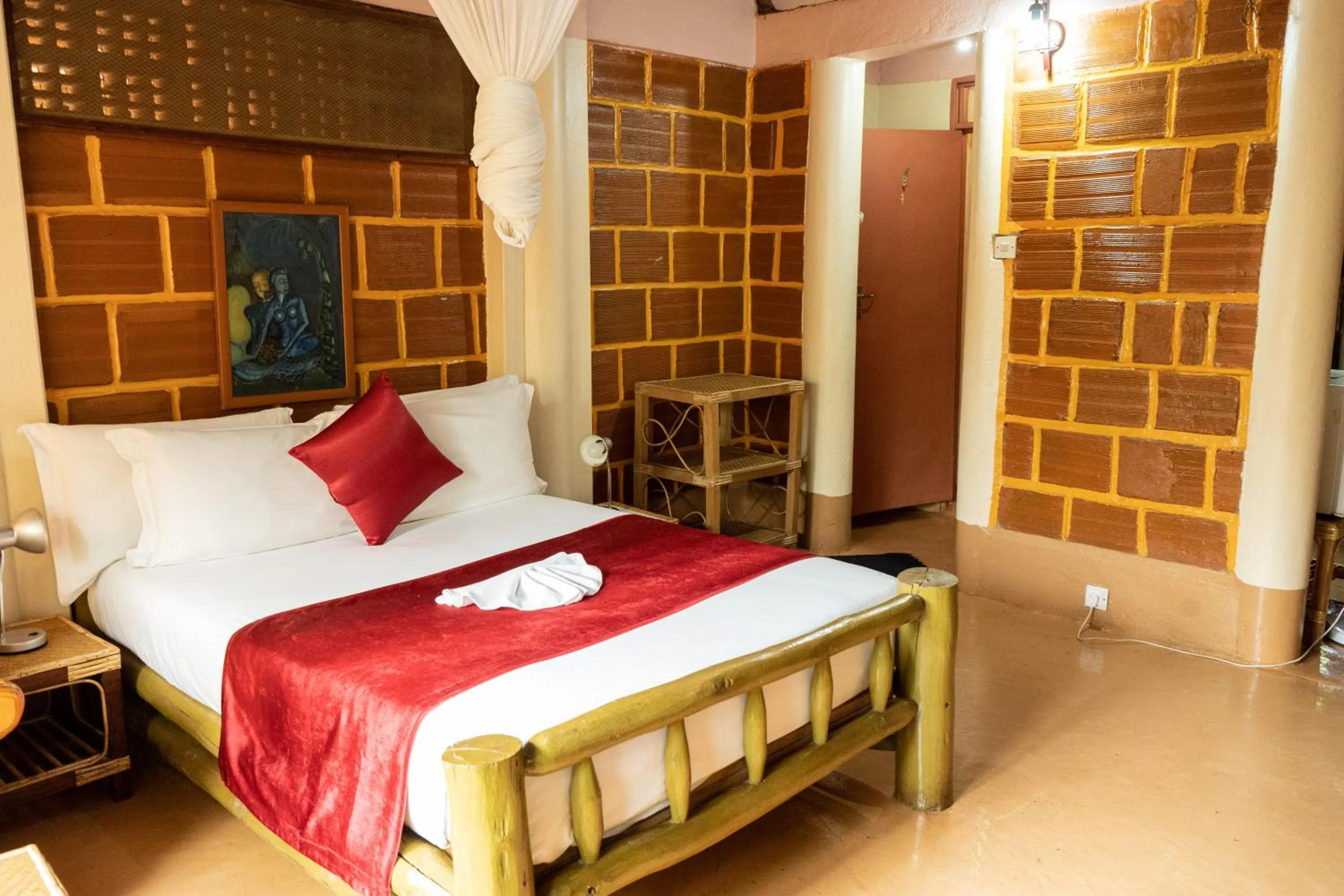 Bed in Forest Cottages