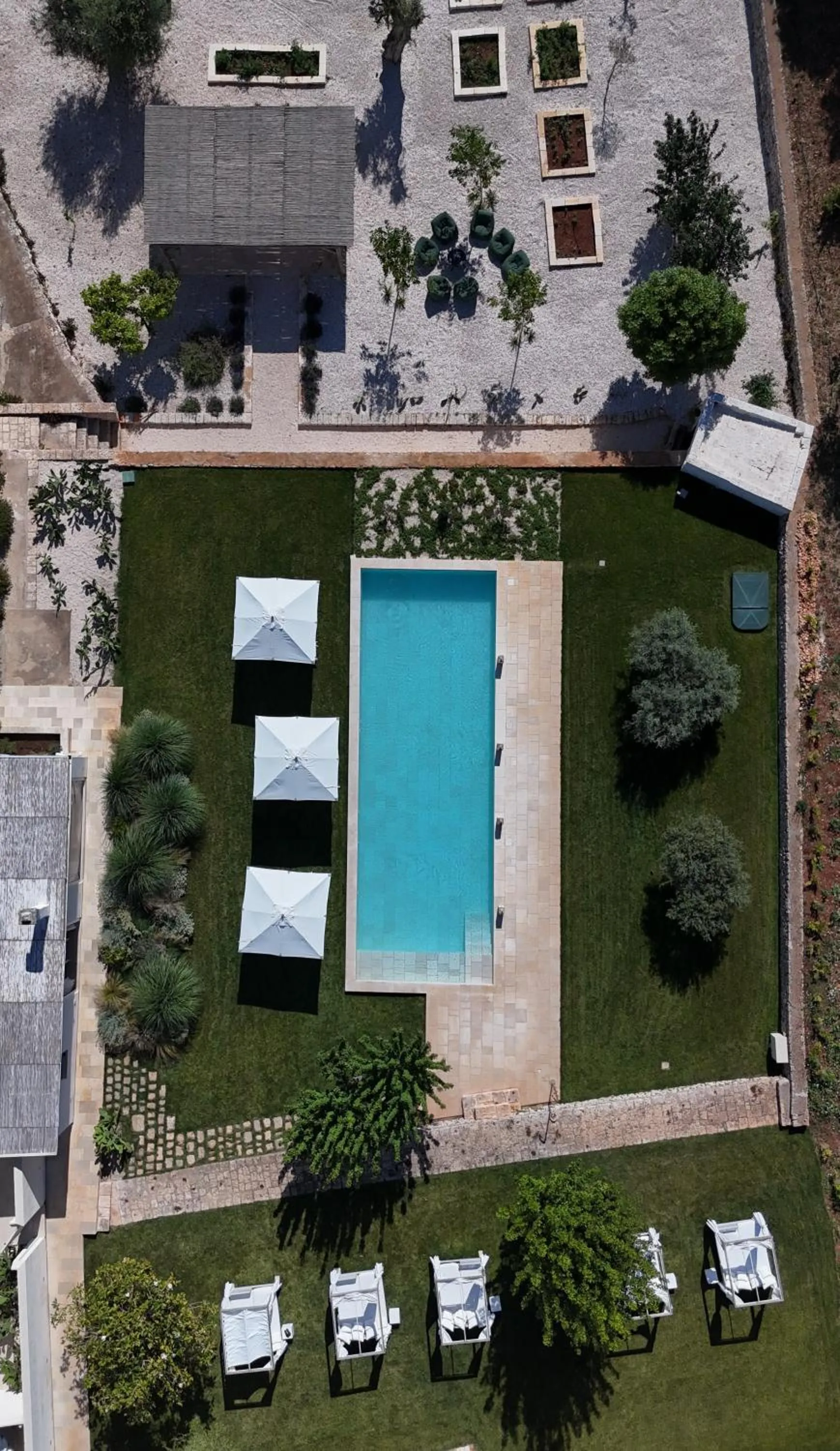Bird's eye view in Masseria Valentina