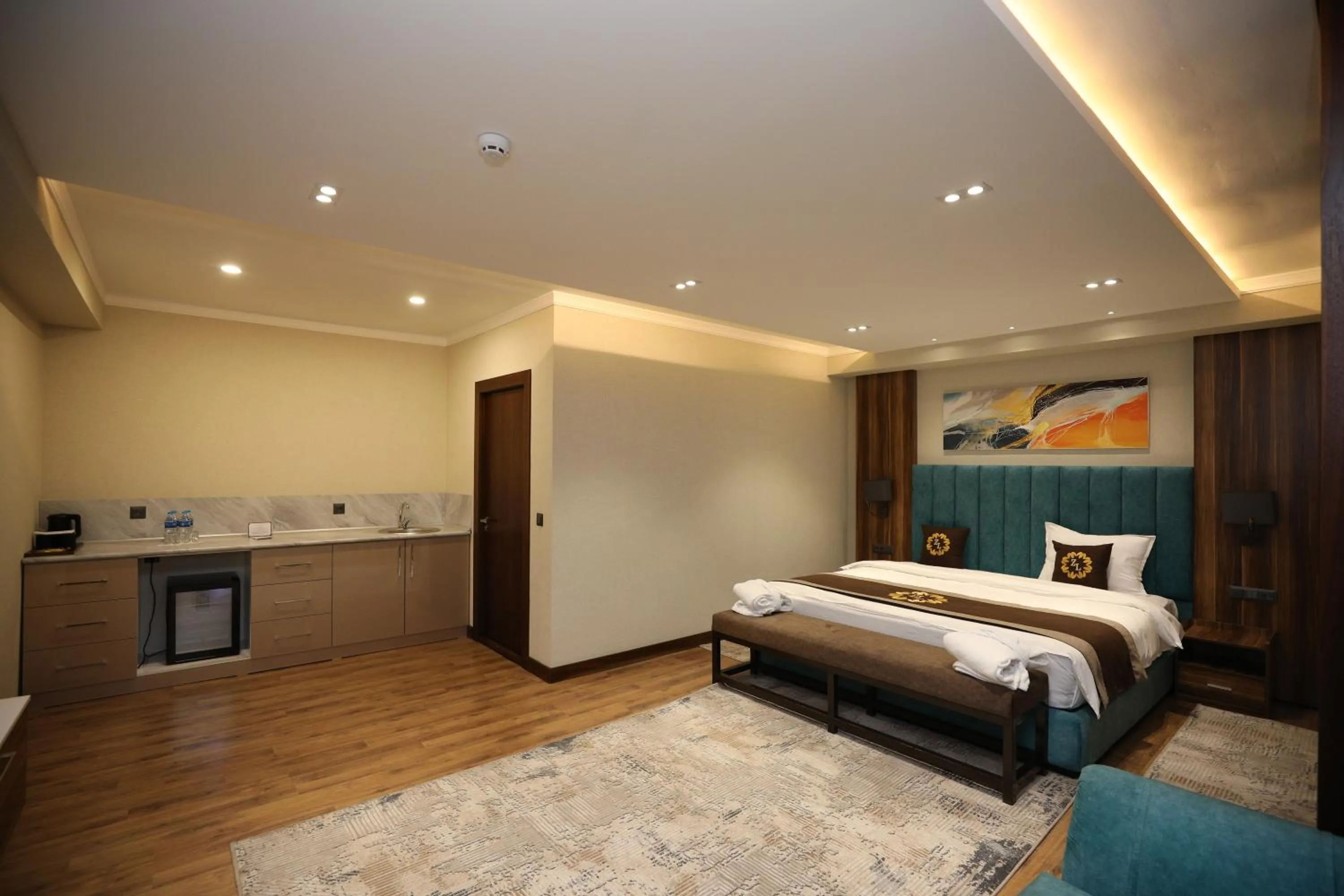 Bed in Ziyorat Luxury Hotel