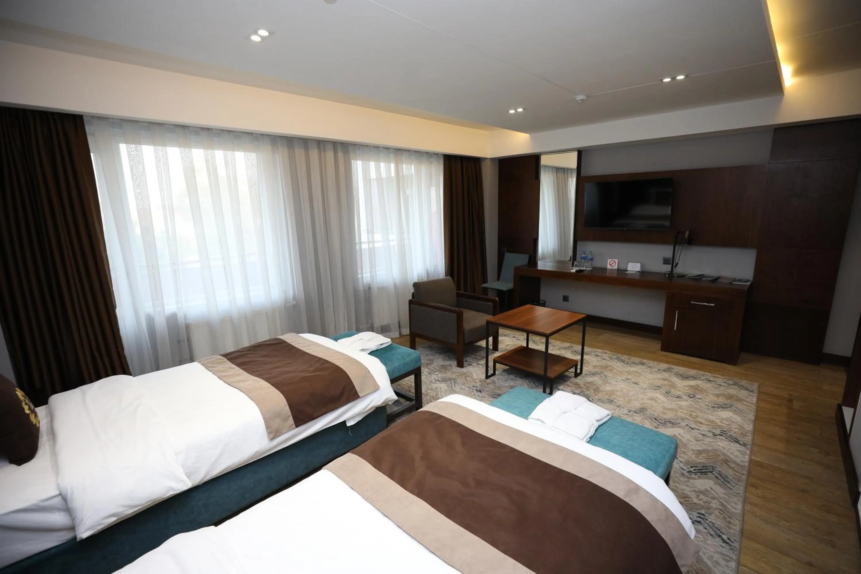 View (from property/room), Bed in Ziyorat Luxury Hotel