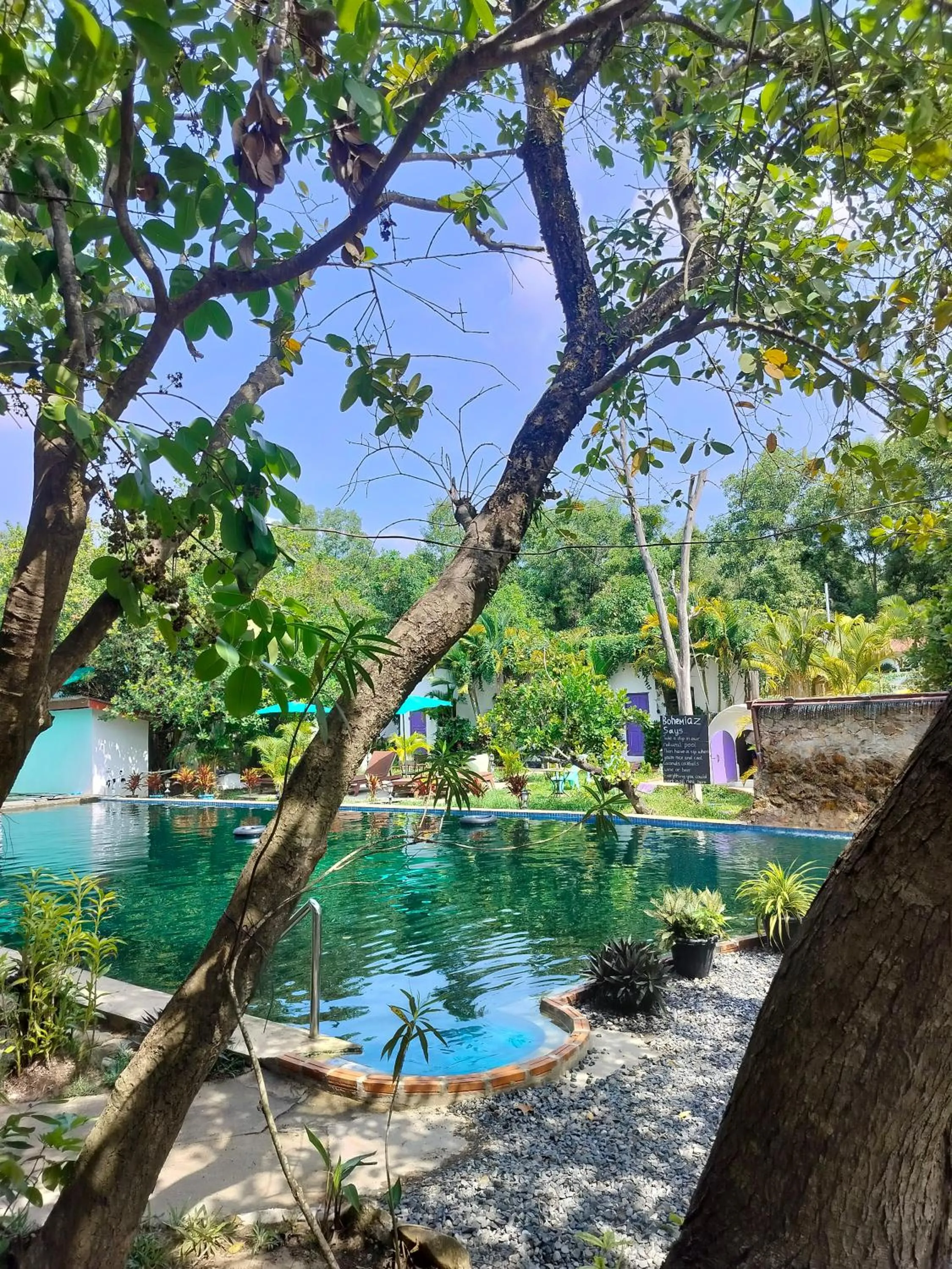 Garden in Bohemiaz Resort and Spa Kampot