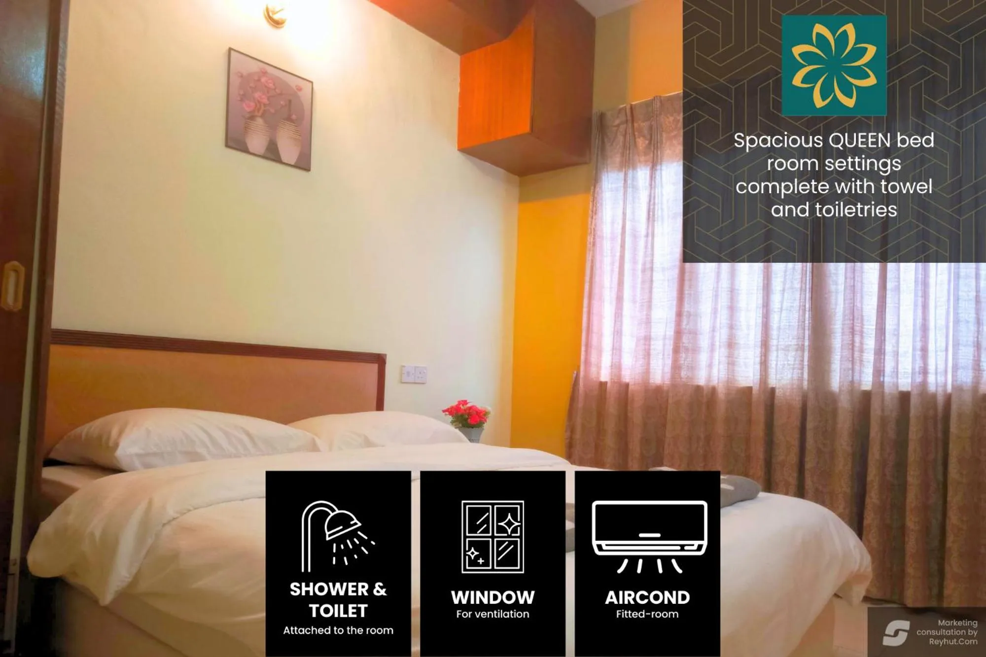 Bed in Thara Beach Resort