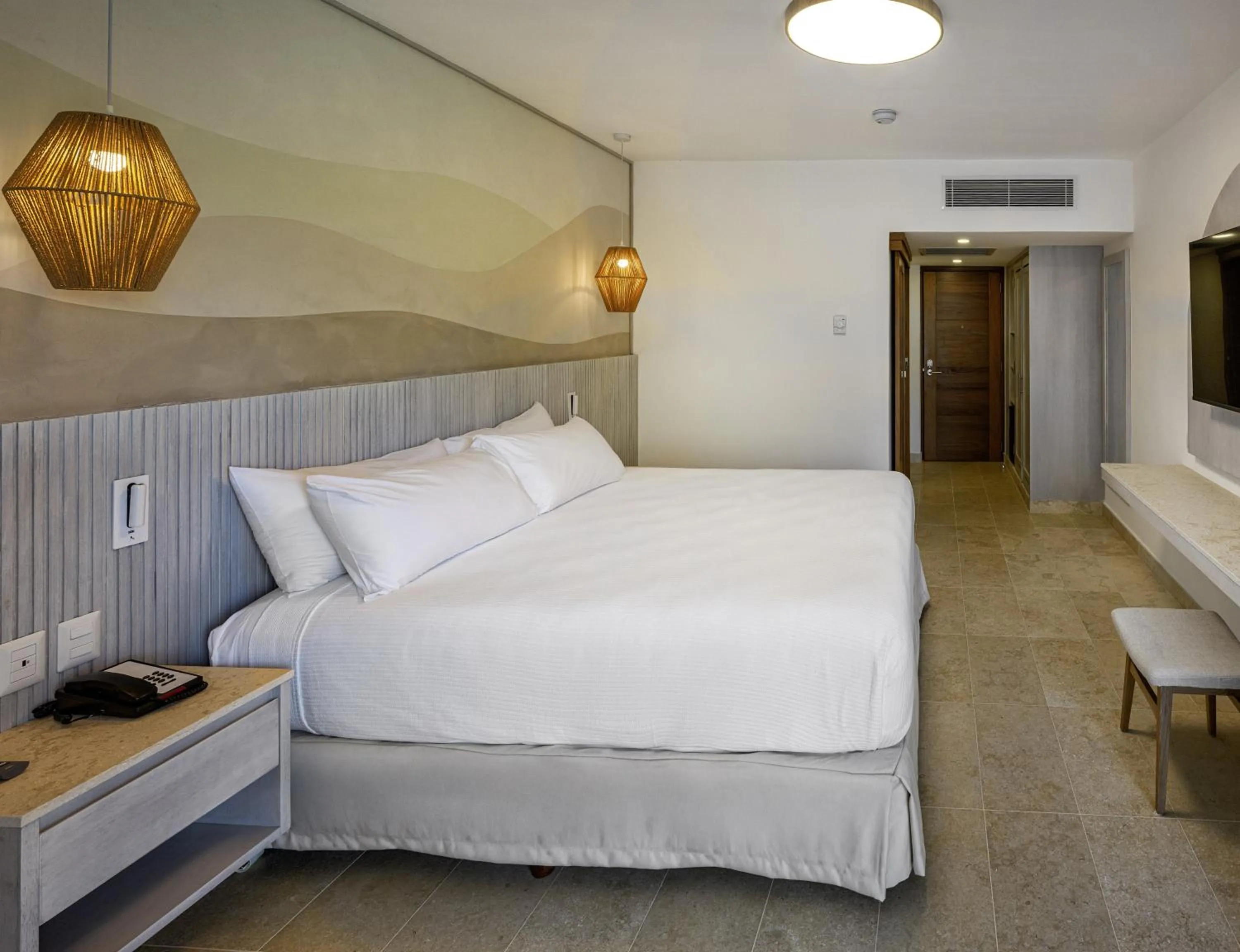 Bedroom, Bed in Viva Miches by Wyndham, a Trademark All Inclusive Resort