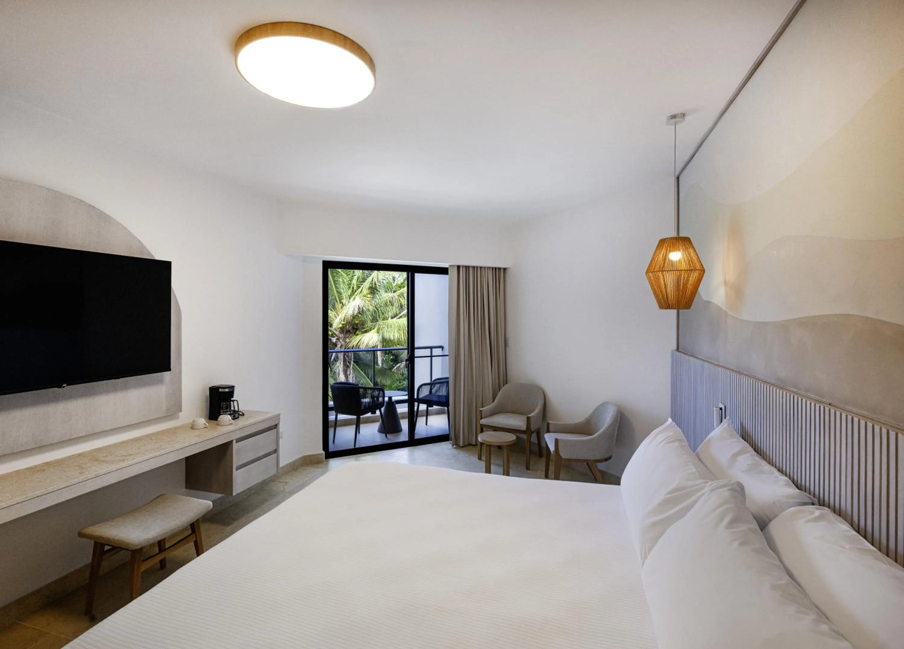 Bedroom, Bed in Viva Miches by Wyndham, a Trademark All Inclusive Resort