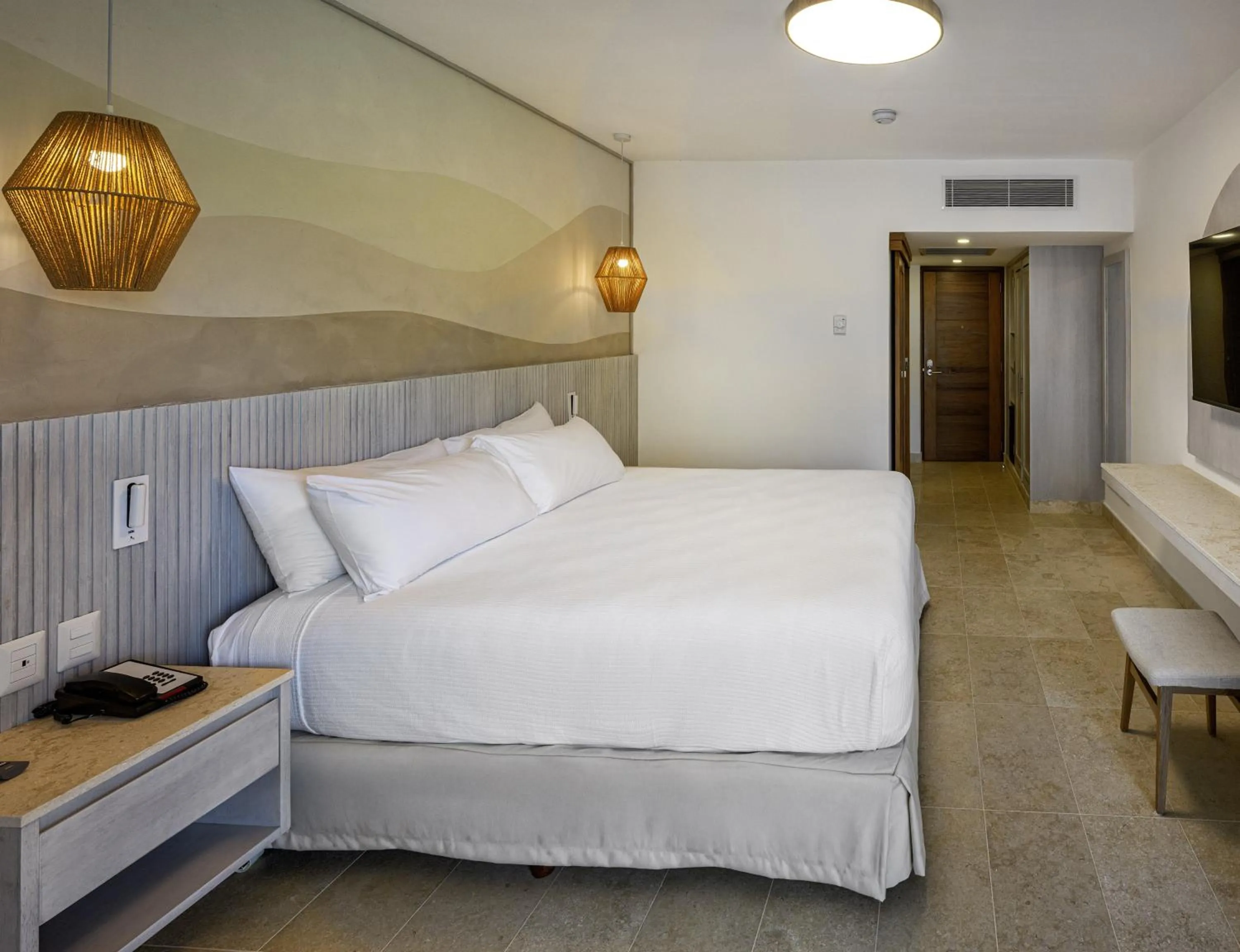 Bedroom, Bed in Viva Miches by Wyndham, a Trademark All Inclusive Resort