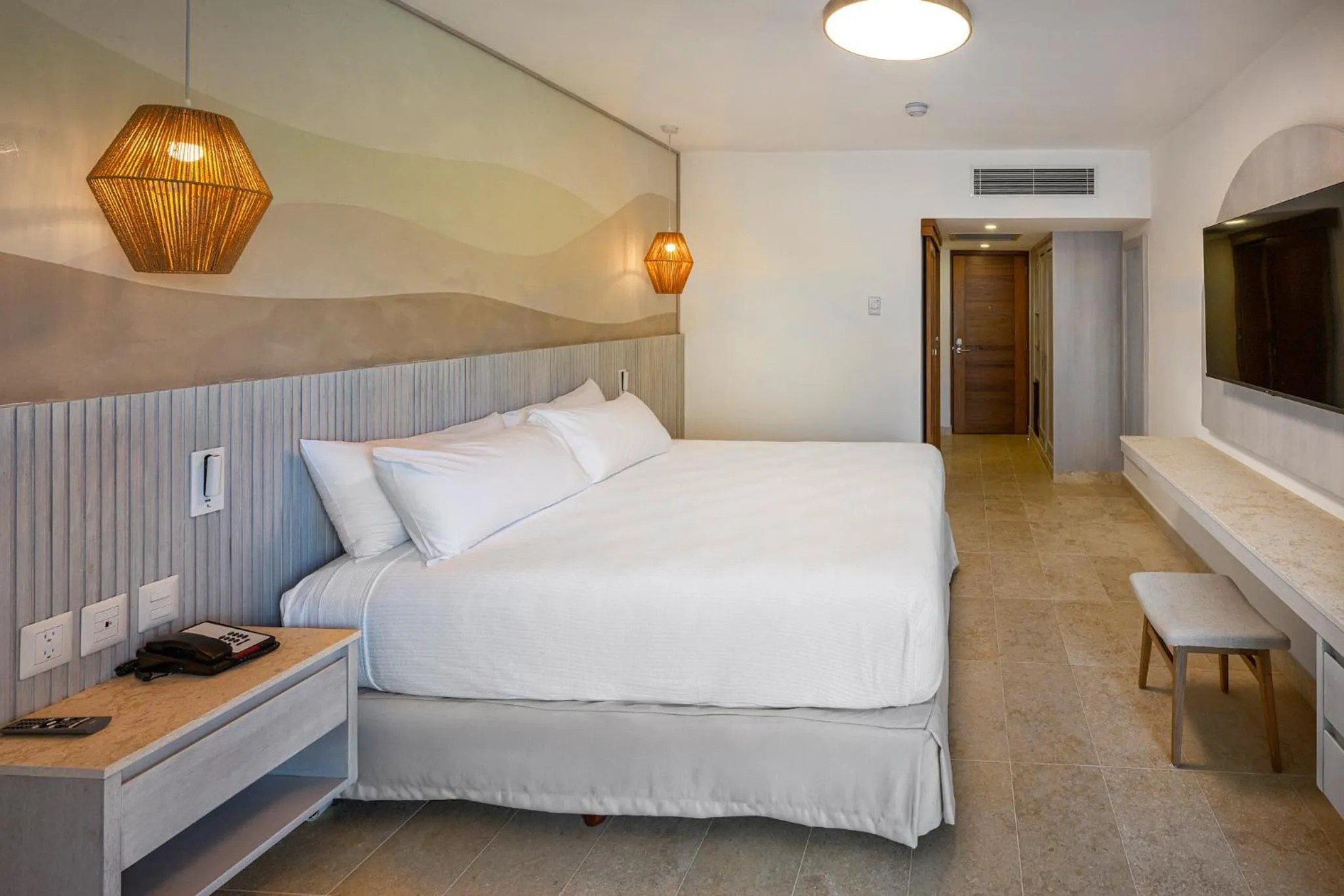 Bedroom, Bed in Viva Miches by Wyndham, a Trademark All Inclusive Resort